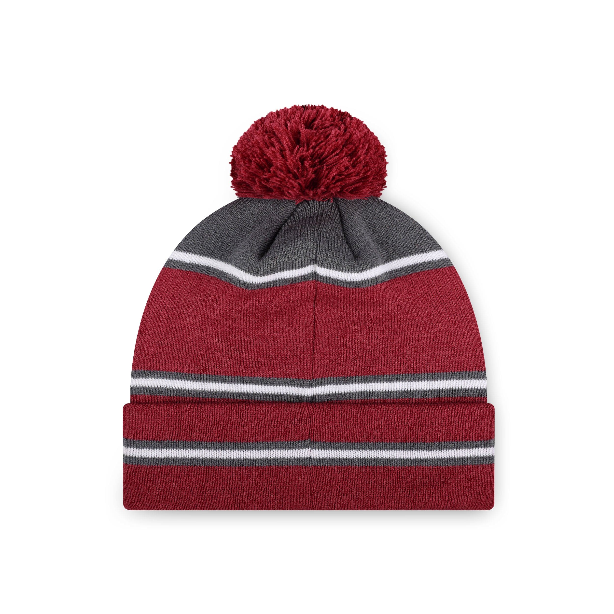 Washington State Cougars NCAA Big Wordmark Stripe Pom Beanie - Image 2