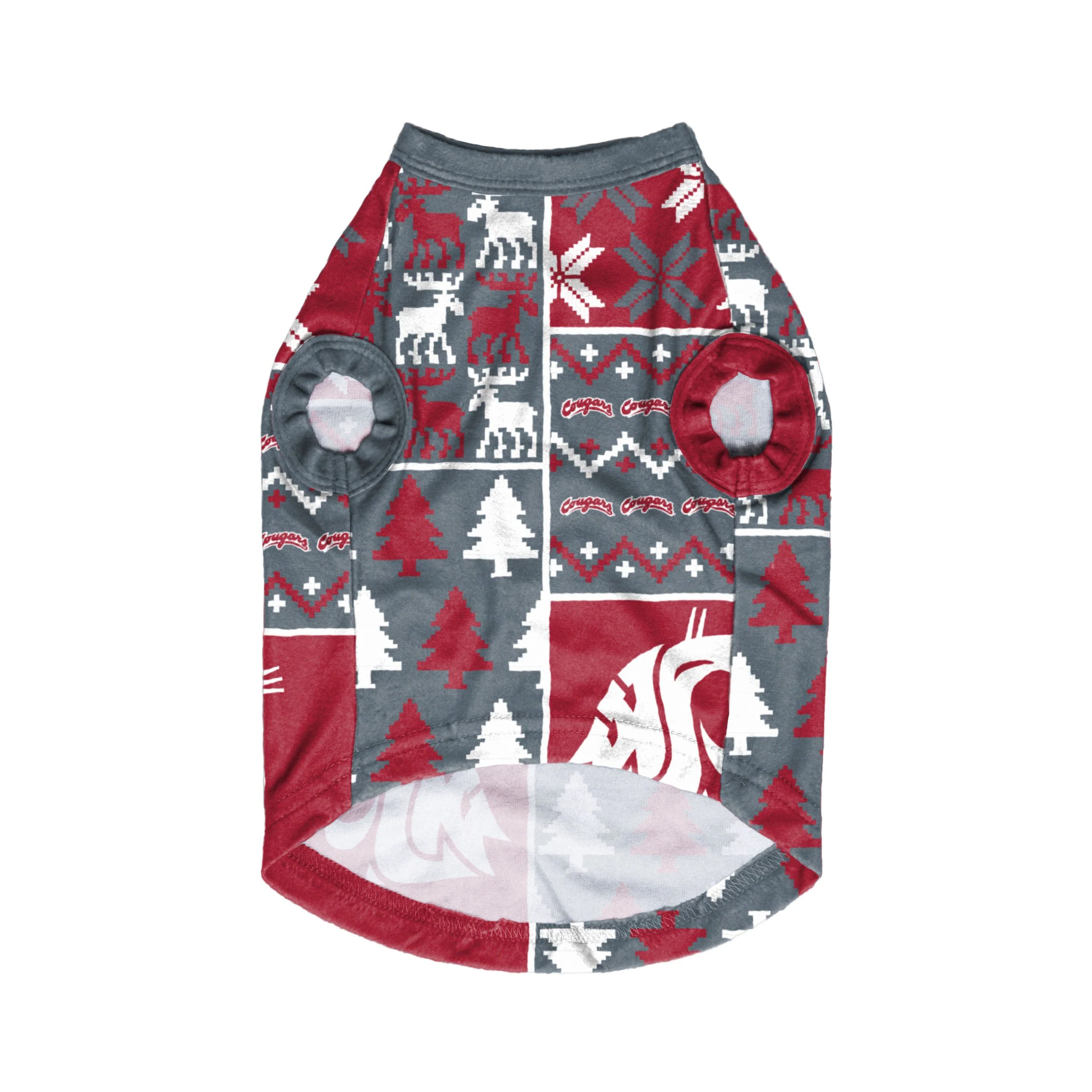 Washington State Cougars NCAA Busy Block Dog Sweater - Image 3