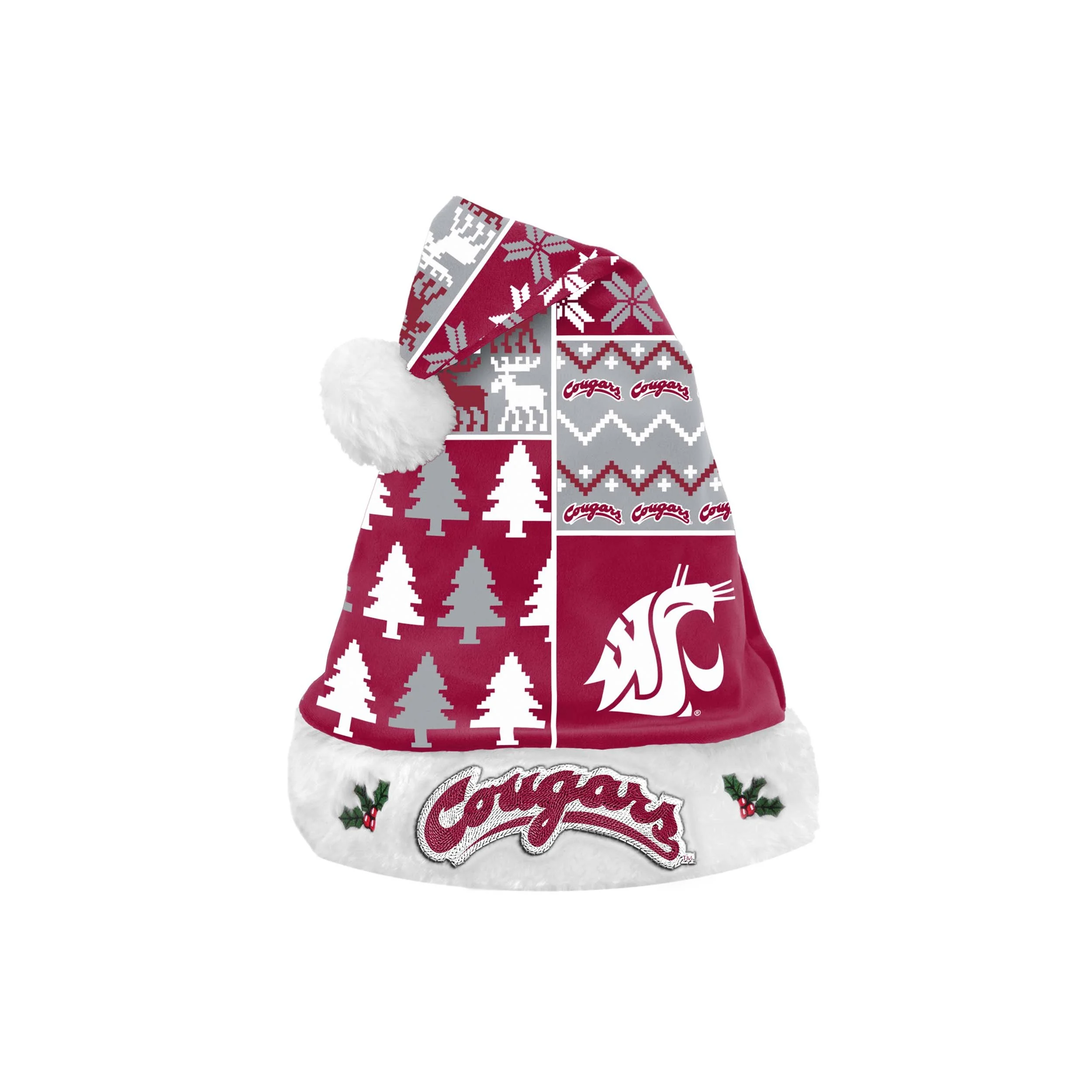 Washington State Cougars NCAA Busy Block Family Holiday Pajamas - Image 7