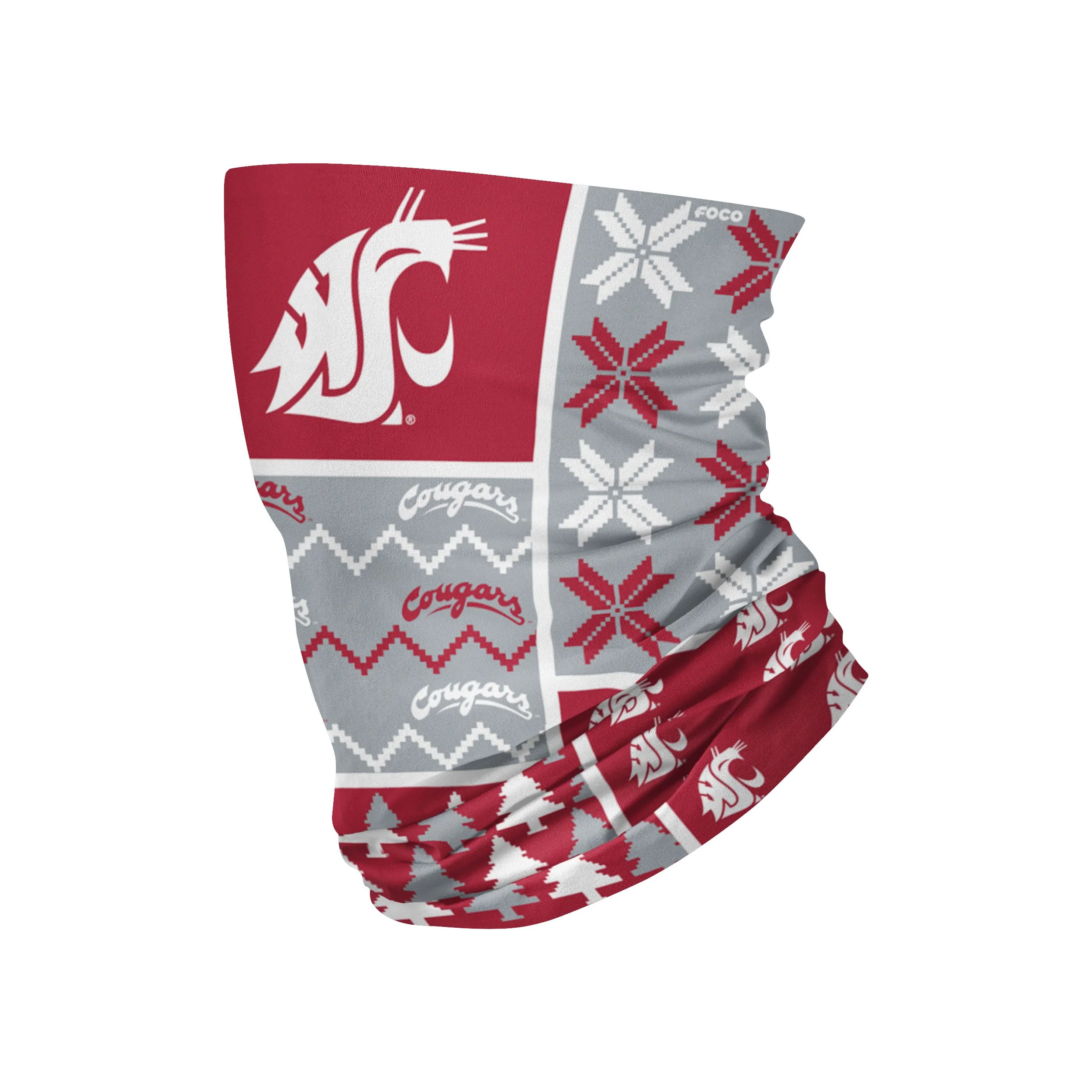 Washington State Cougars NCAA Busy Block Gaiter Scarf