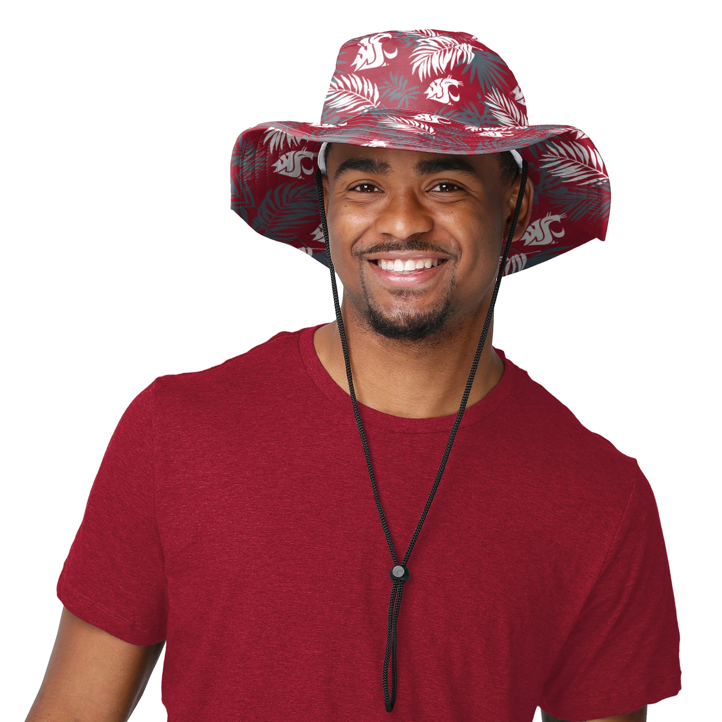 Washington State Cougars NCAA Floral Boonie Hat - Image 2