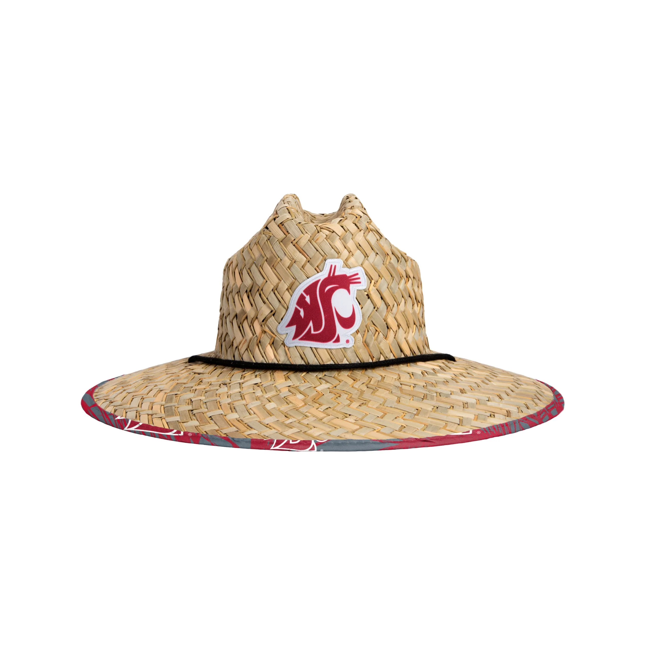 Washington State Cougars NCAA Floral Straw Hat