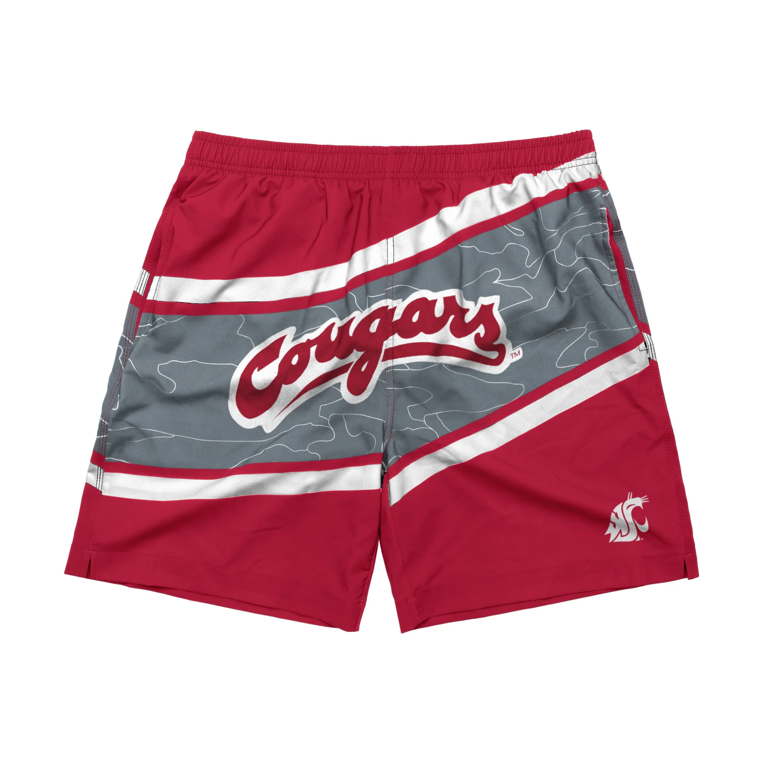 Washington State Cougars NCAA Mens Big Wordmark Swimming Trunks - Image 4