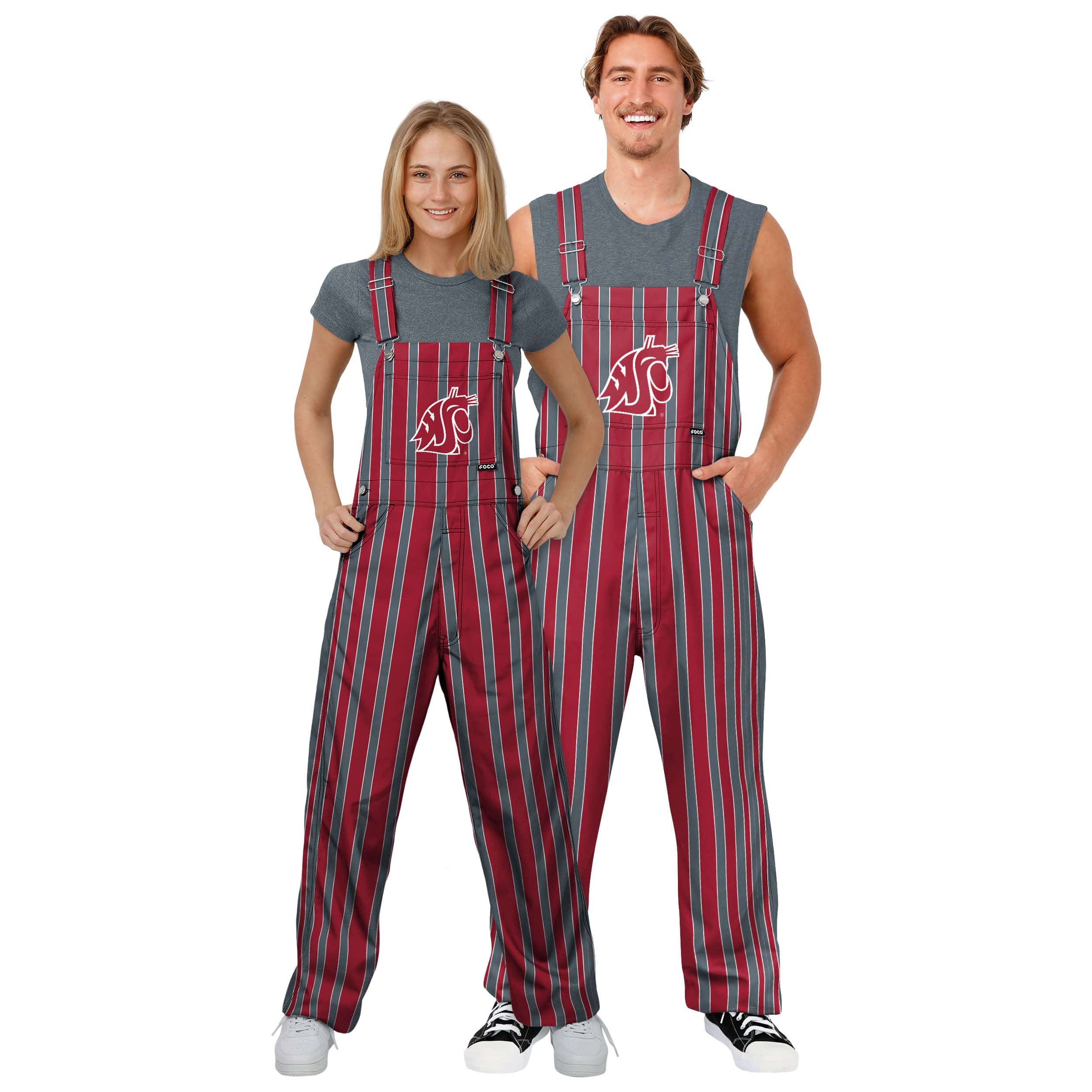 Washington State Cougars NCAA Mens Sideline Spirit Bib Overalls - Image 3