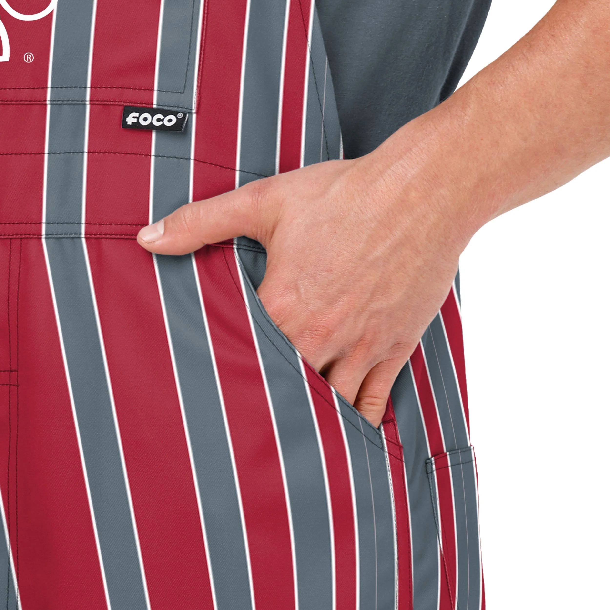 Washington State Cougars NCAA Mens Sideline Spirit Bib Overalls - Image 5