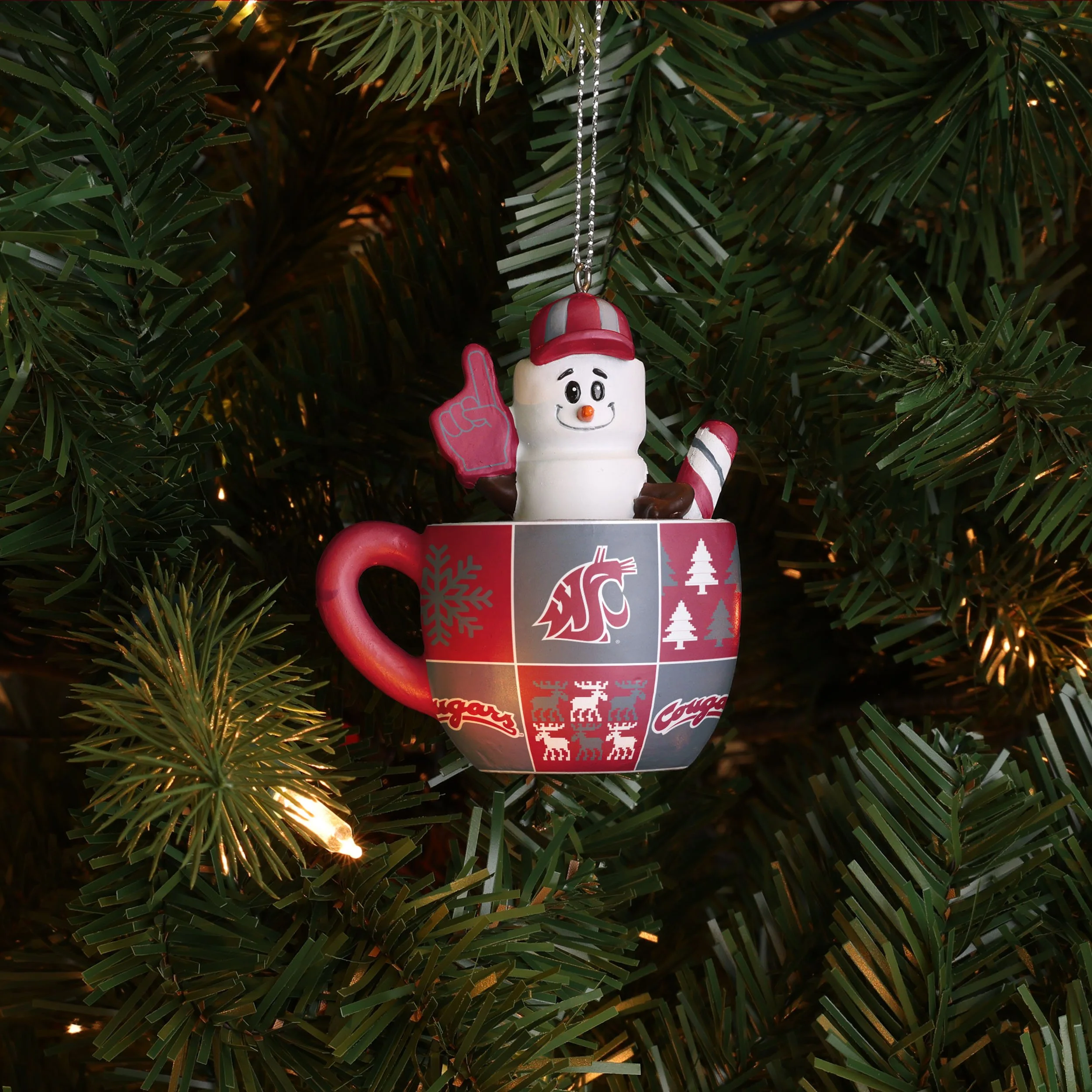 Washington State Cougars NCAA Smores Mug Ornament - Image 2