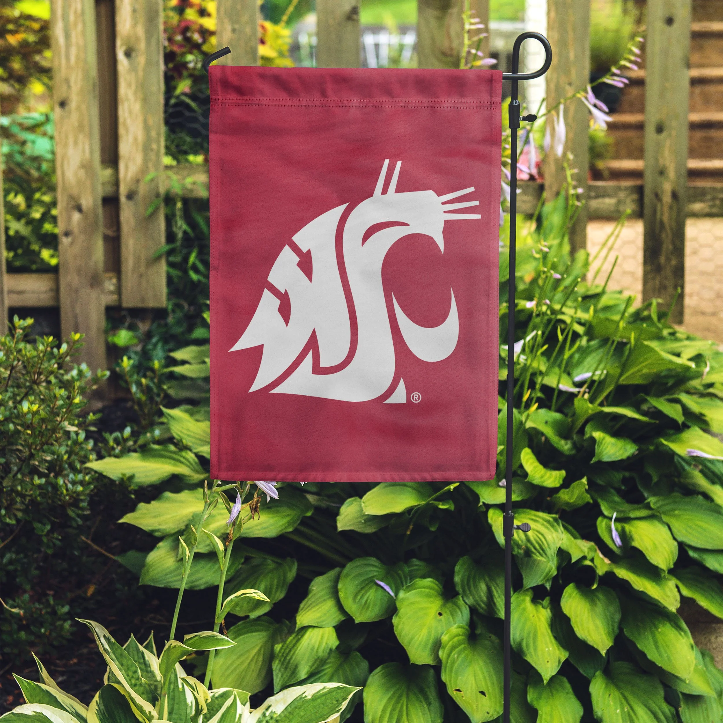Washington State Cougars NCAA Solid Garden Flag - Image 4