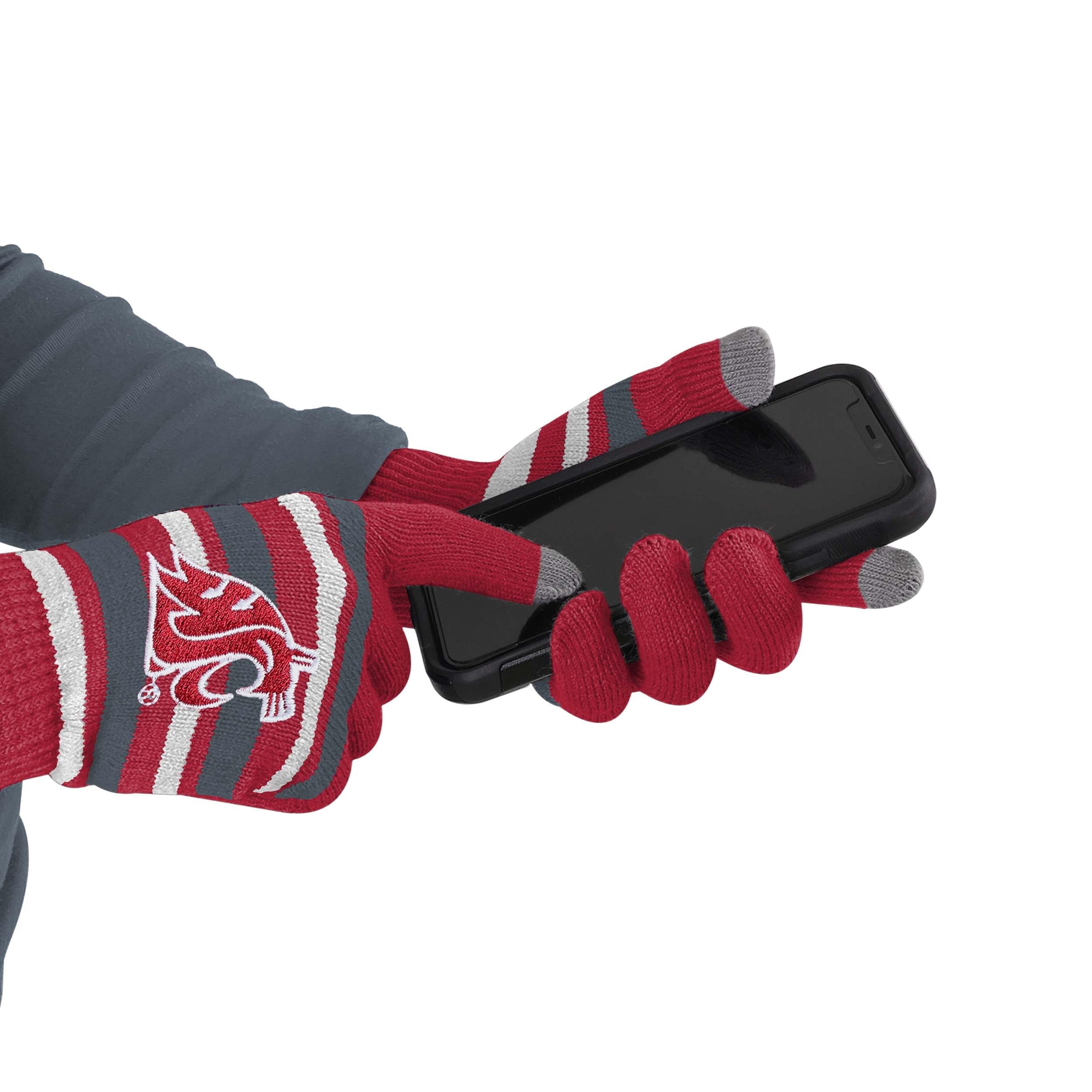 Washington State Cougars NCAA Stretch Gloves - Image 2