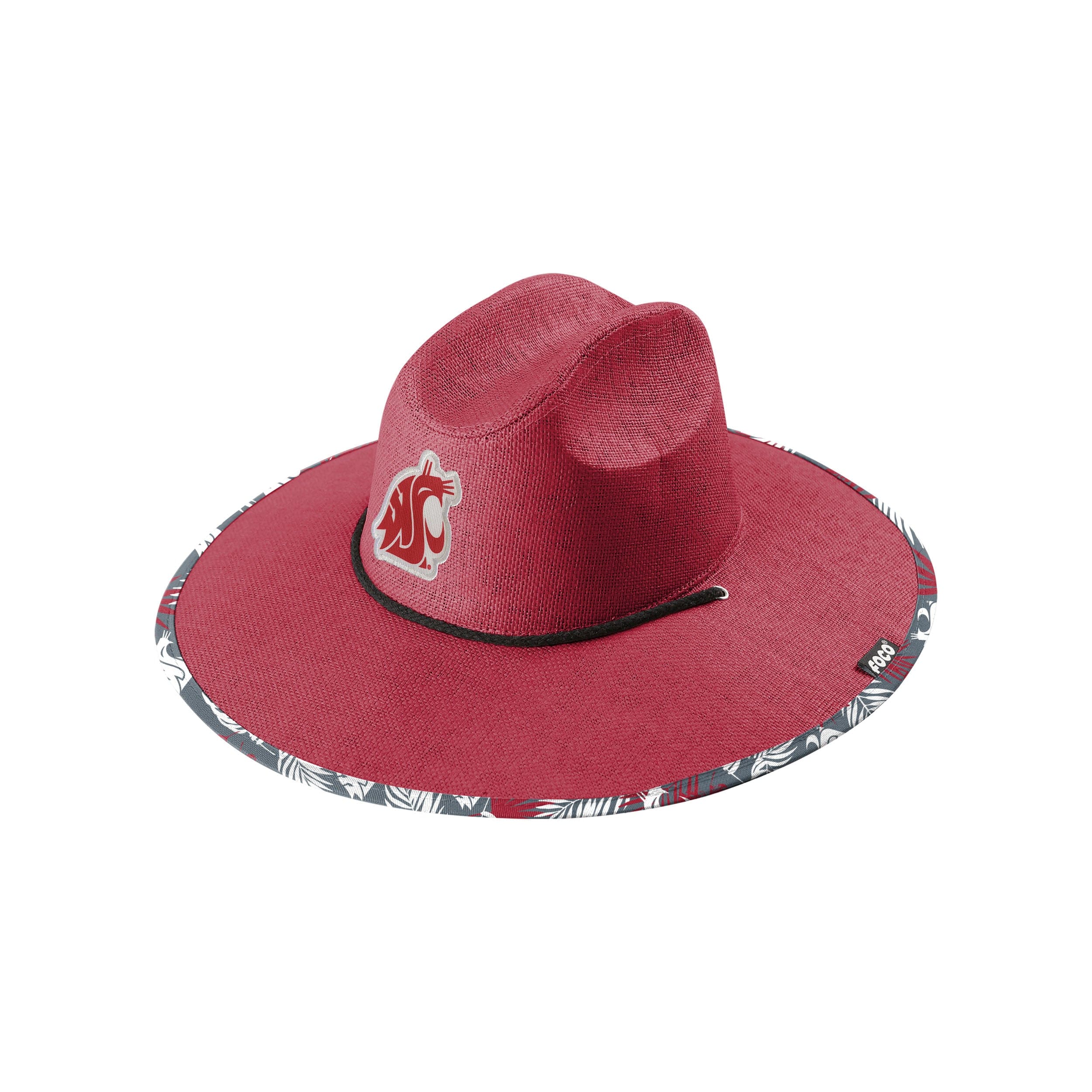 Washington State Cougars NCAA Team Color Straw Hat - Image 3