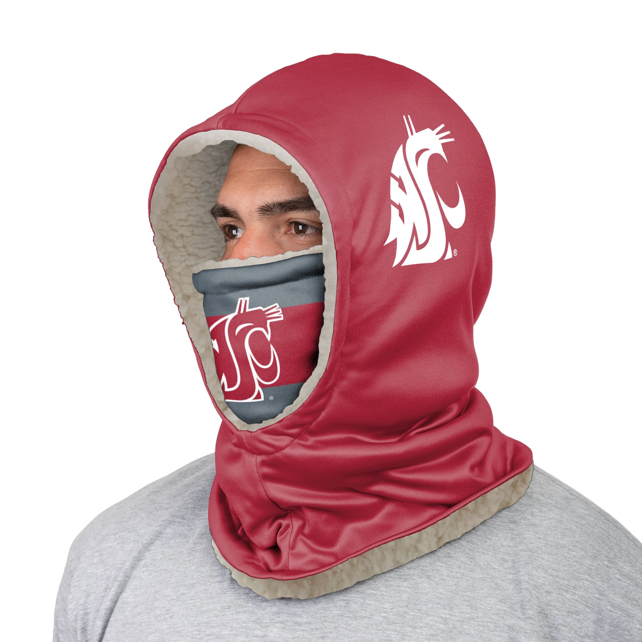 Washington State Cougars NCAA Thematic Hooded Gaiter - Image 2