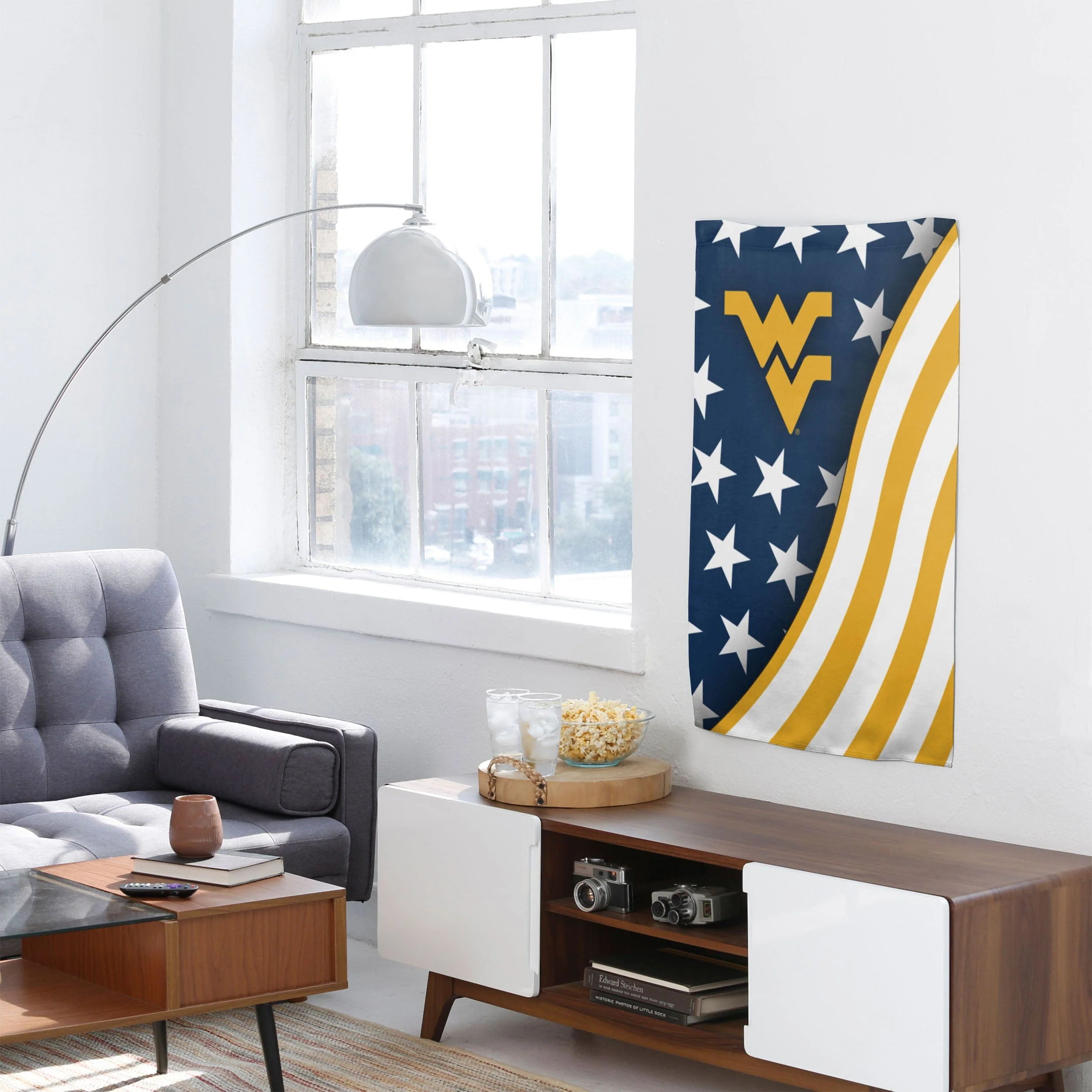 West Virginia Mountaineers NCAA Americana Vertical Flag - Image 4