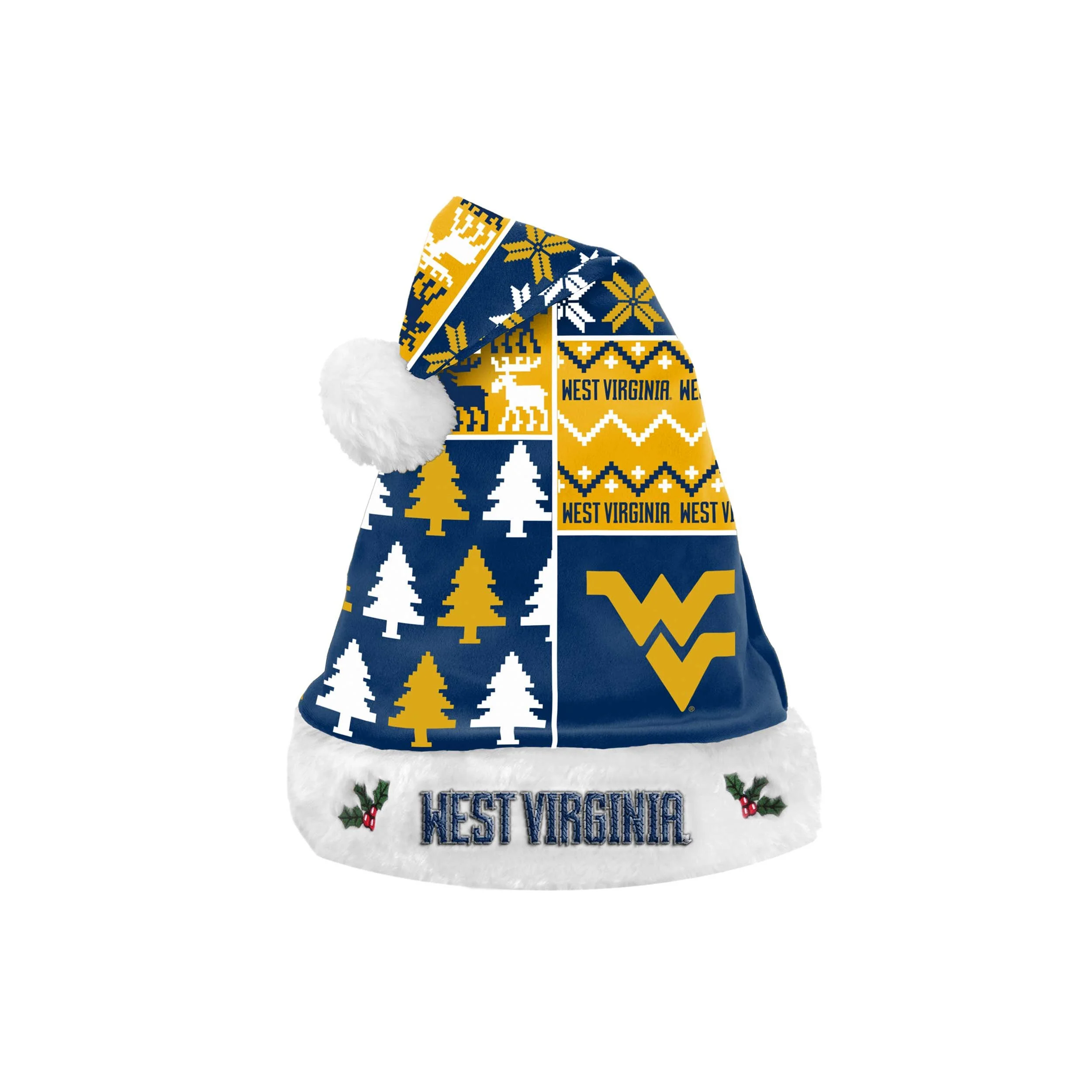 West Virginia Mountaineers NCAA Busy Block Family Holiday Pajamas - Image 7