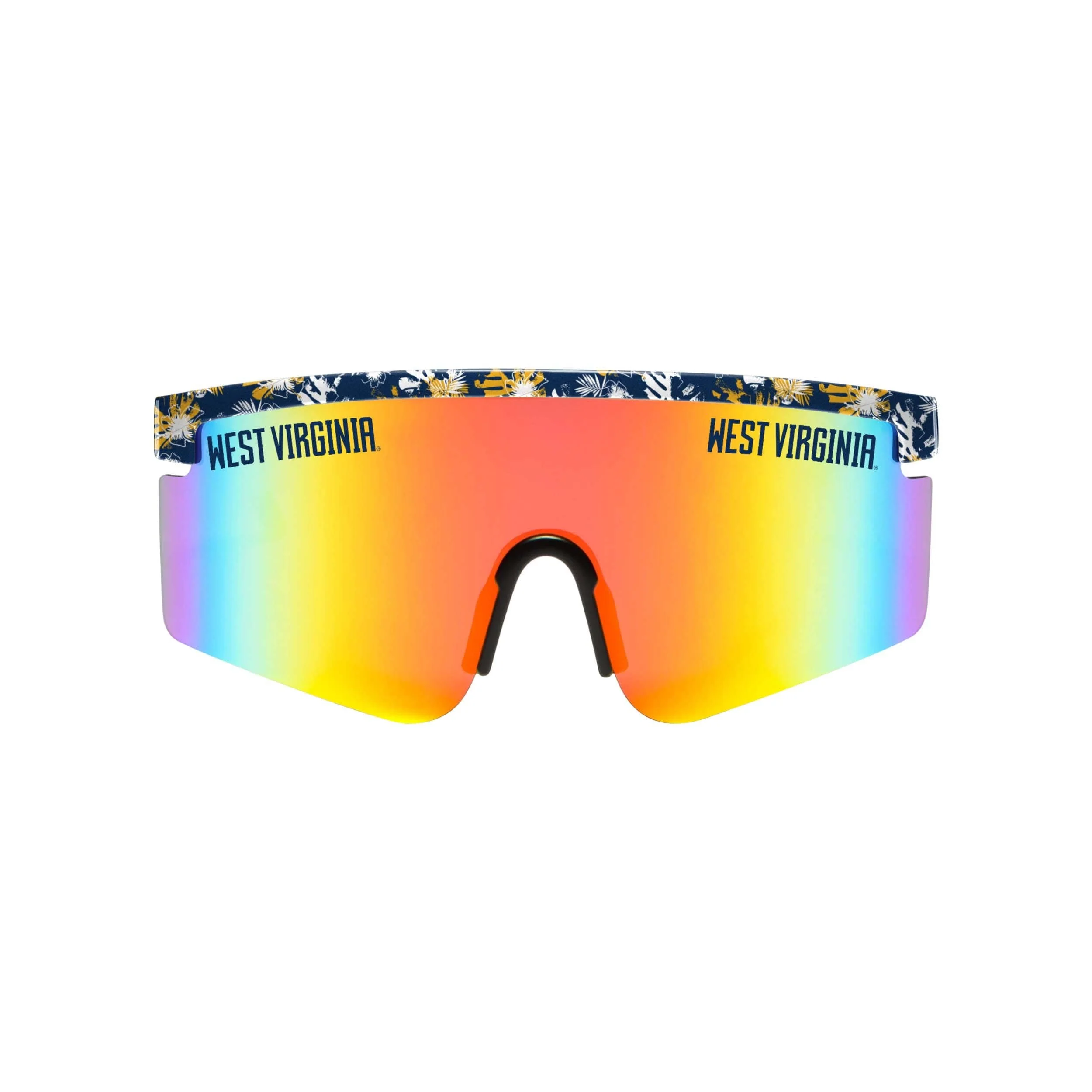 West Virginia Mountaineers NCAA Floral Large Frame Sunglasses - Image 2