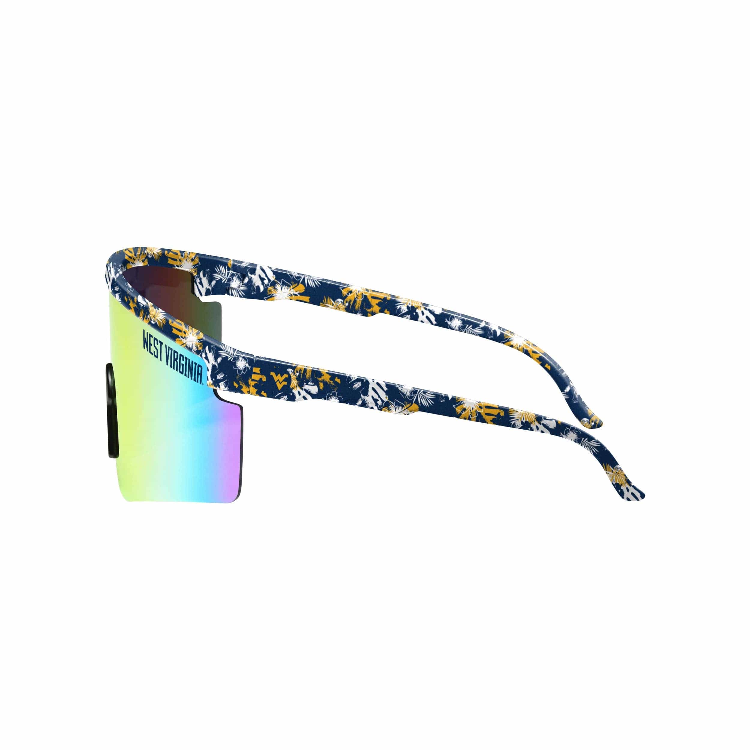 West Virginia Mountaineers NCAA Floral Large Frame Sunglasses - Image 3
