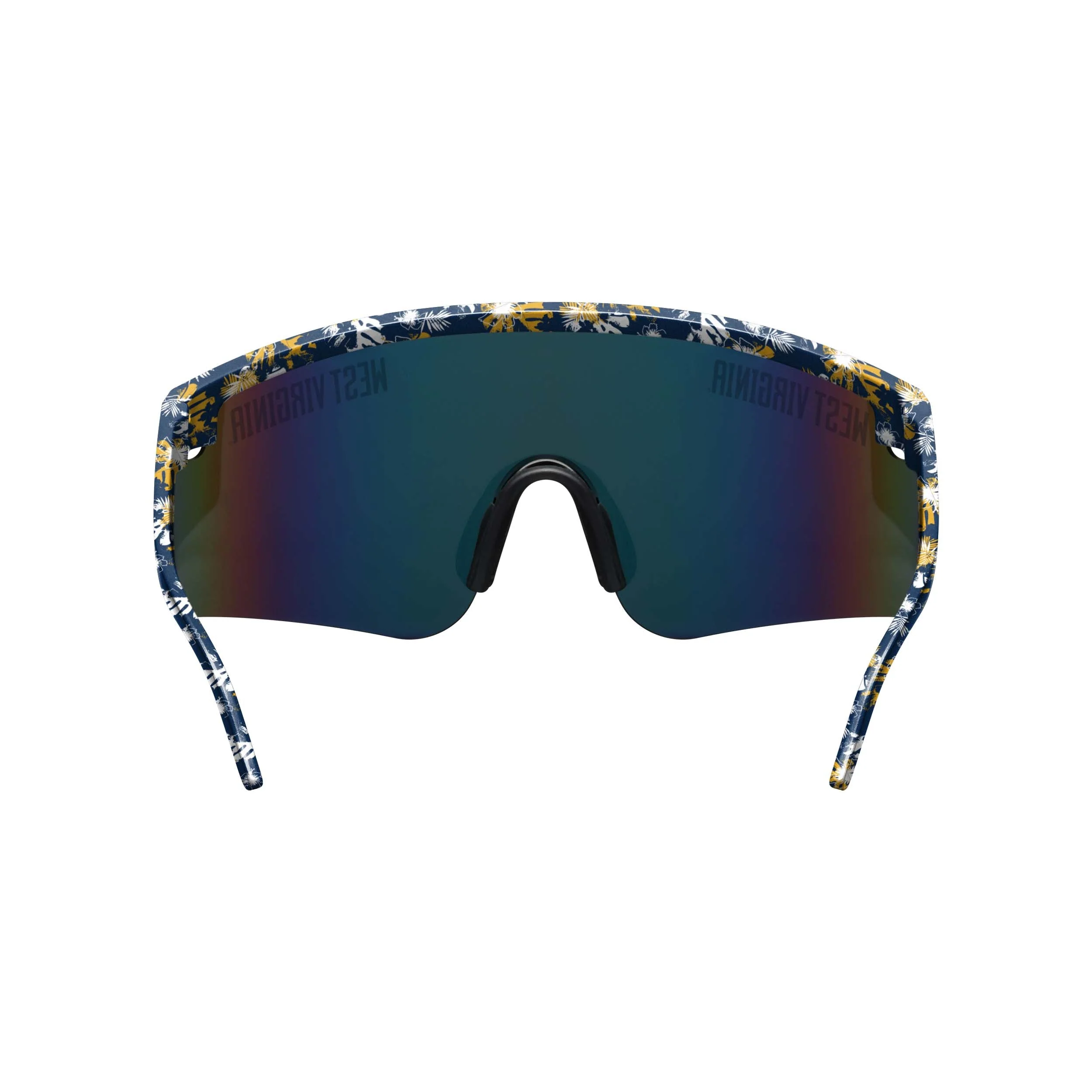 West Virginia Mountaineers NCAA Floral Large Frame Sunglasses - Image 5