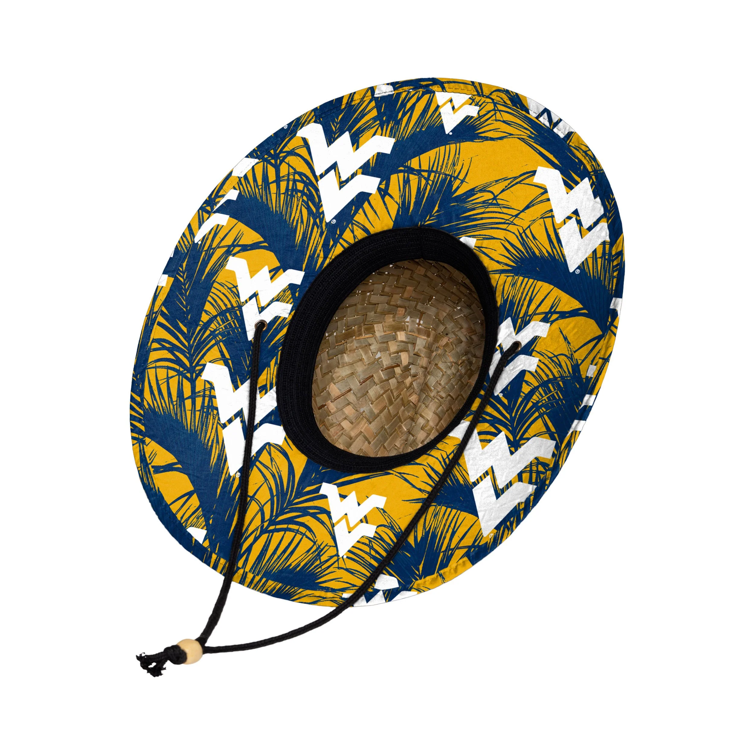 West Virginia Mountaineers NCAA Floral Straw Hat - Image 2