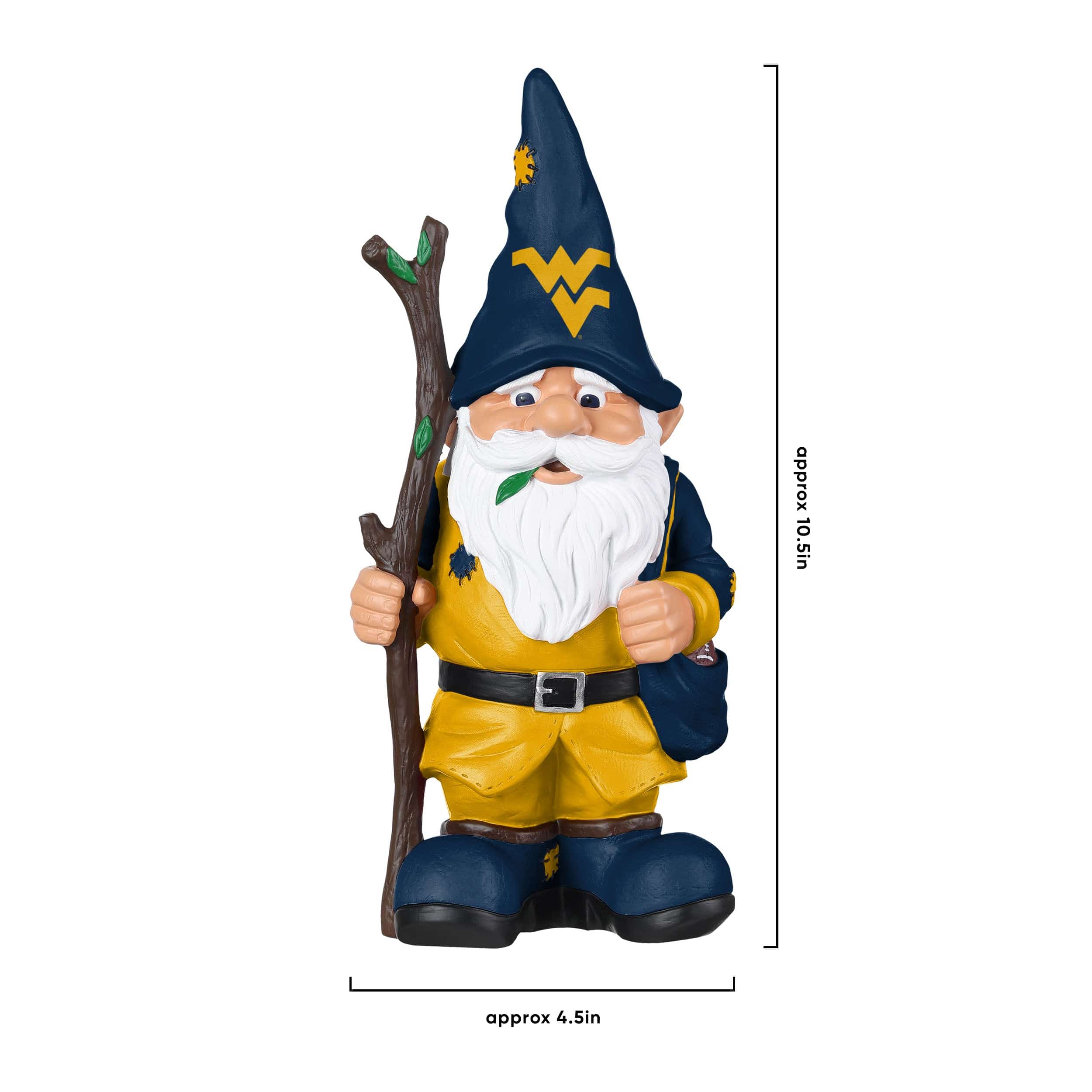 West Virginia Mountaineers NCAA Holding Stick Gnome - Image 4