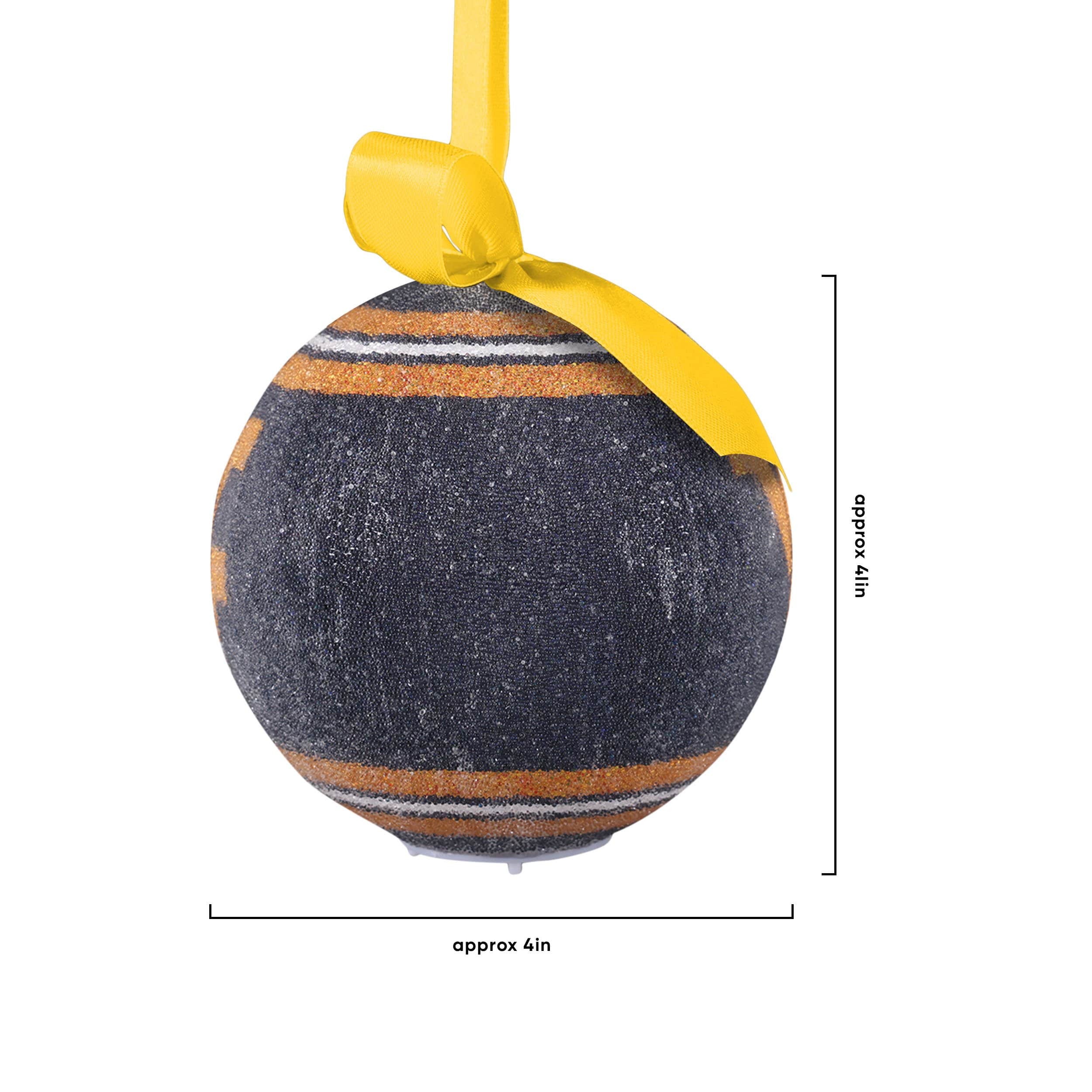 West Virginia Mountaineers NCAA LED Shatterproof Ball Ornament - Image 4