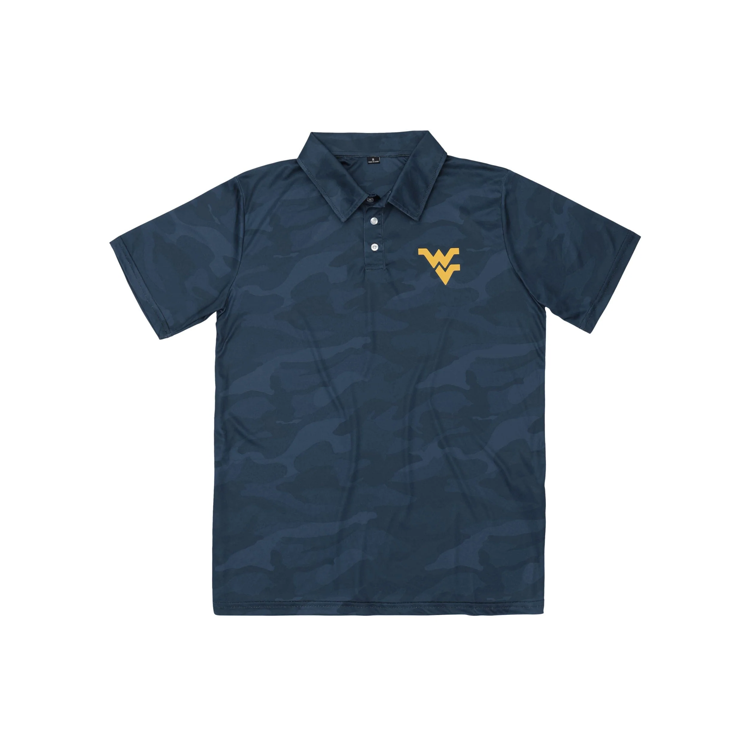 West Virginia Mountaineers NCAA Mens Color Camo Polyester Polo - Image 5