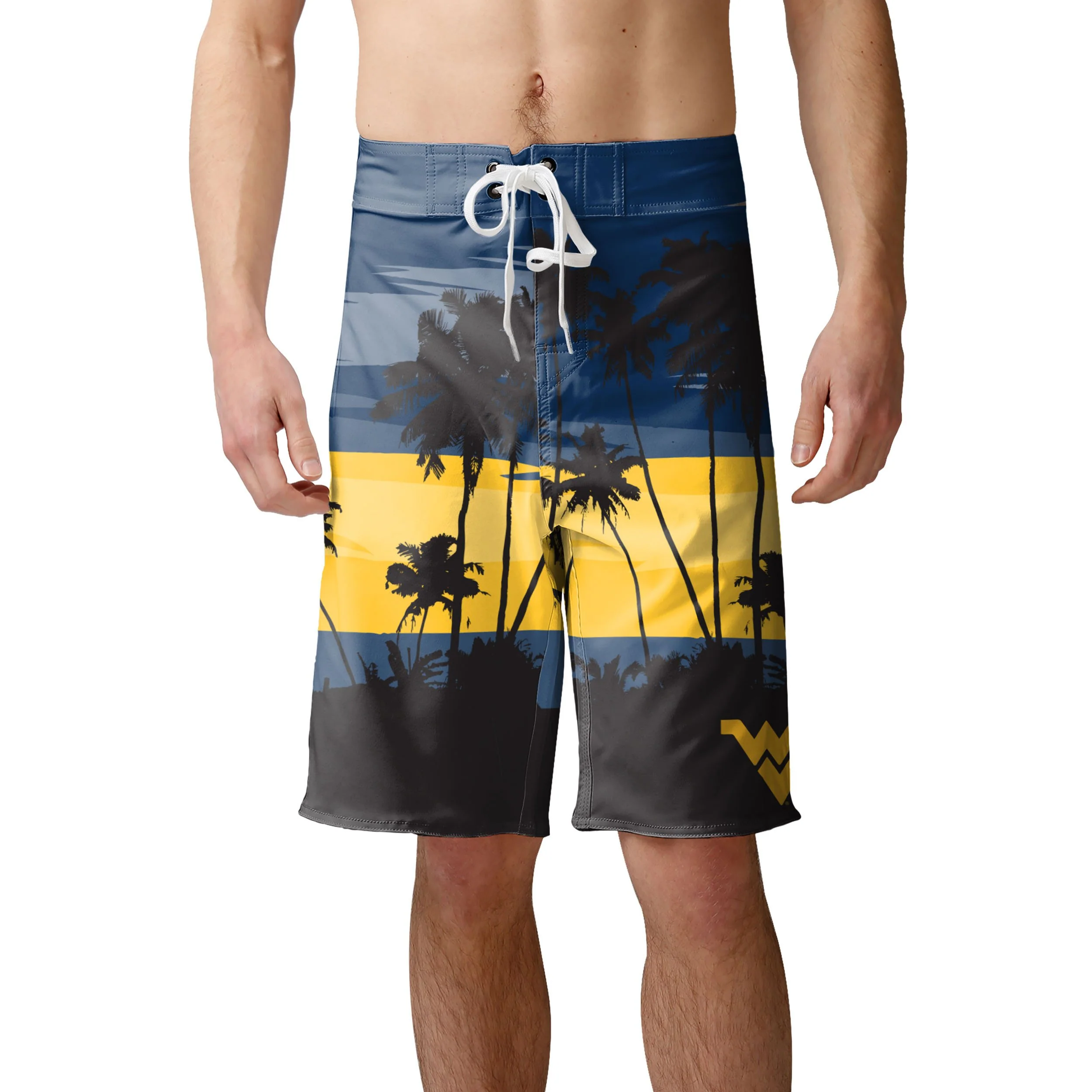 West Virginia Mountaineers NCAA Mens Sunset Boardshorts - Image 2