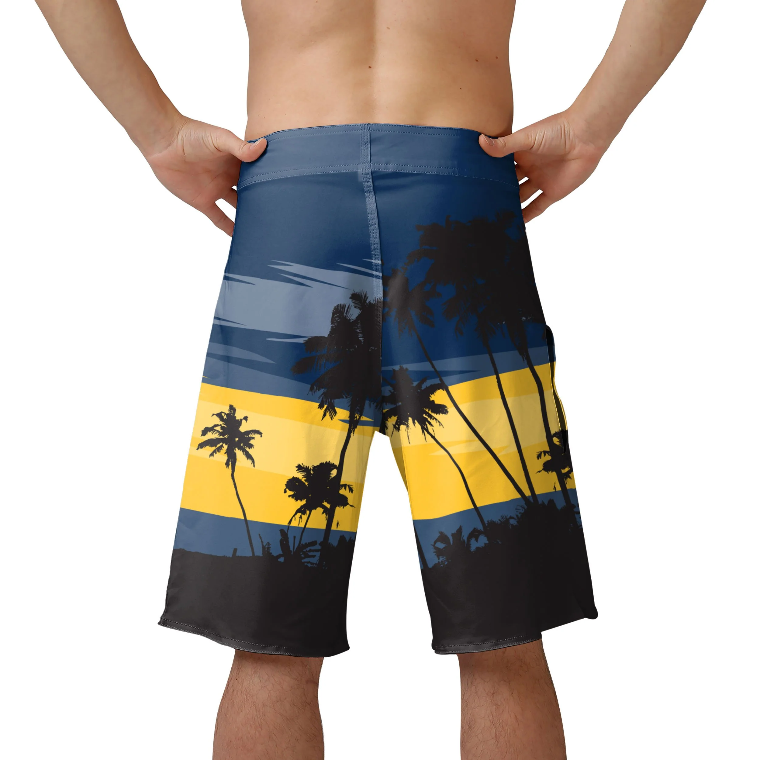 West Virginia Mountaineers NCAA Mens Sunset Boardshorts - Image 3