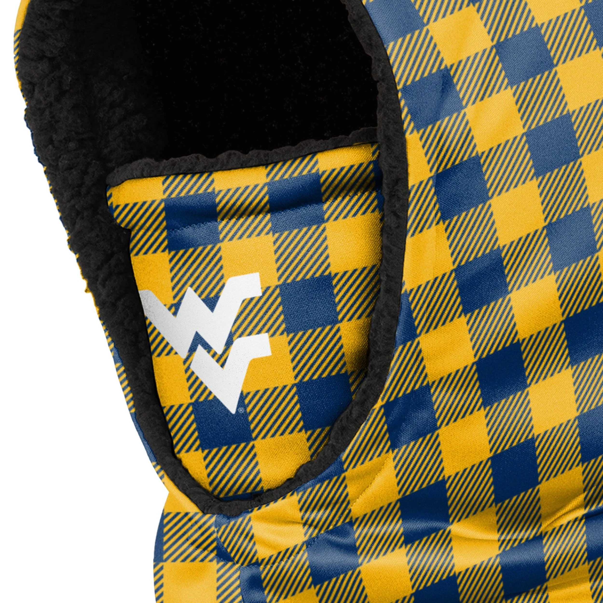 West Virginia Mountaineers NCAA Plaid Hooded Gaiter - Image 3