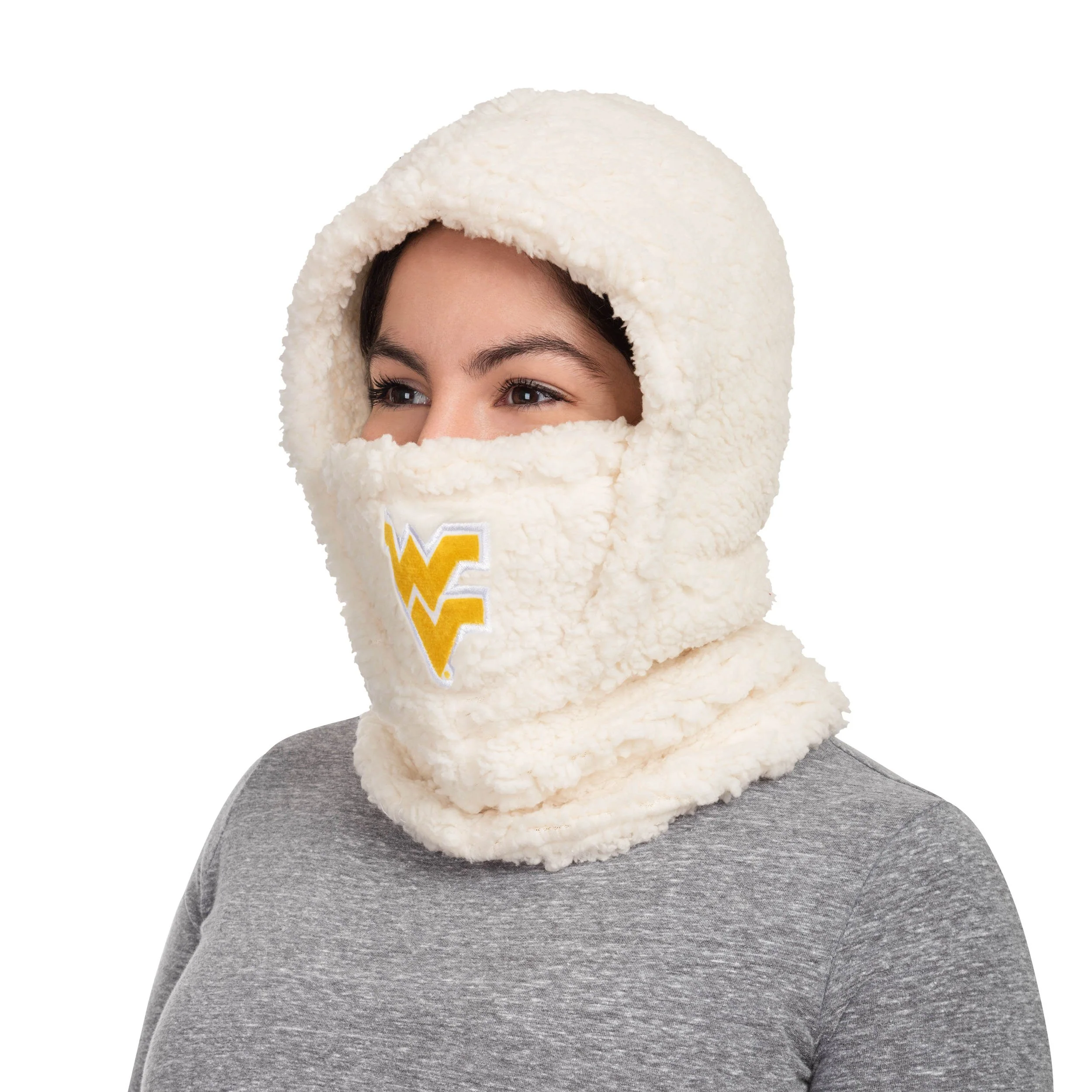 West Virginia Mountaineers NCAA Sherpa Hooded Gaiter - Image 2