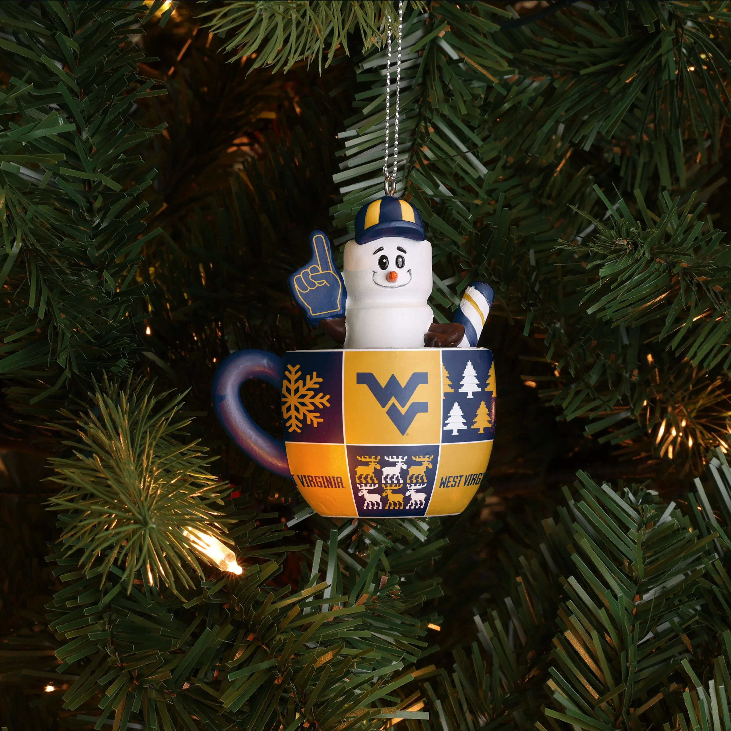 West Virginia Mountaineers NCAA Smores Mug Ornament - Image 2