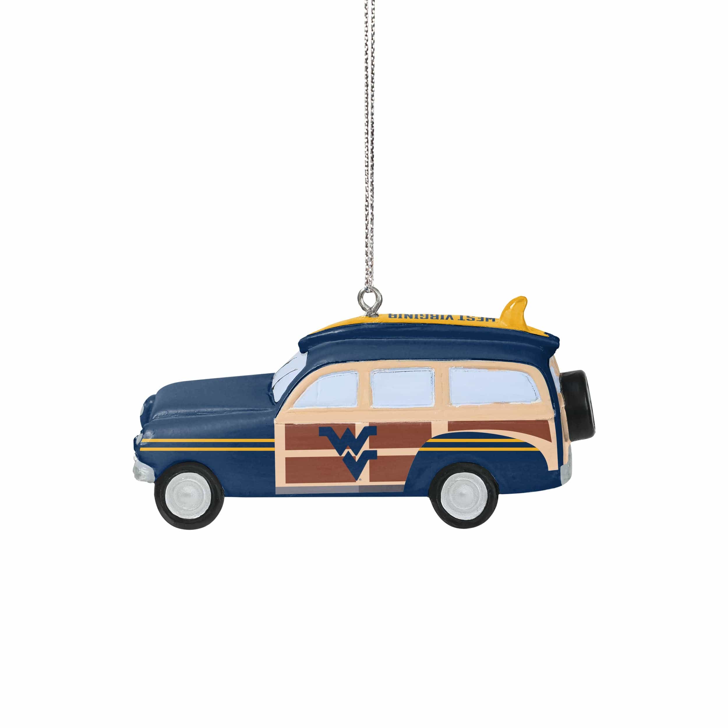 West Virginia Mountaineers NCAA Station Wagon Ornament - Image 2