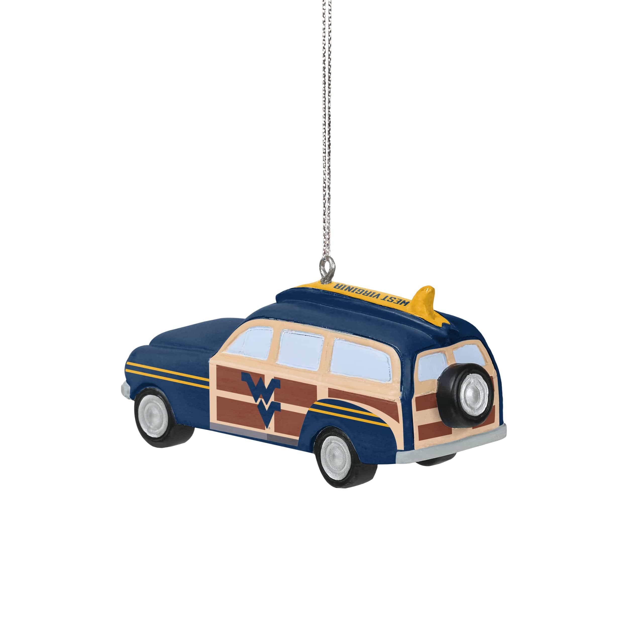 West Virginia Mountaineers NCAA Station Wagon Ornament - Image 3
