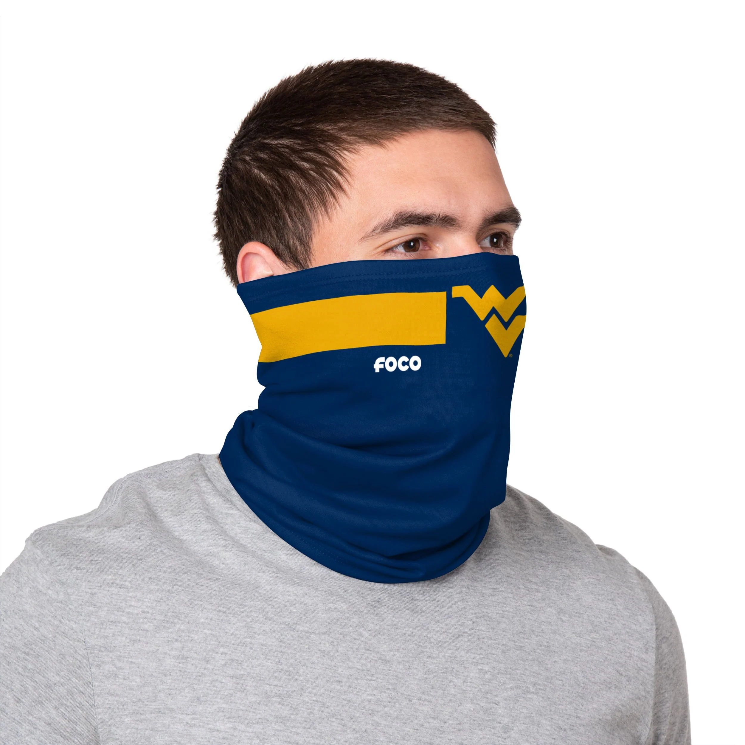 West Virginia Mountaineers NCAA Stitched 2 Pack Gaiter Scarf - Image 3
