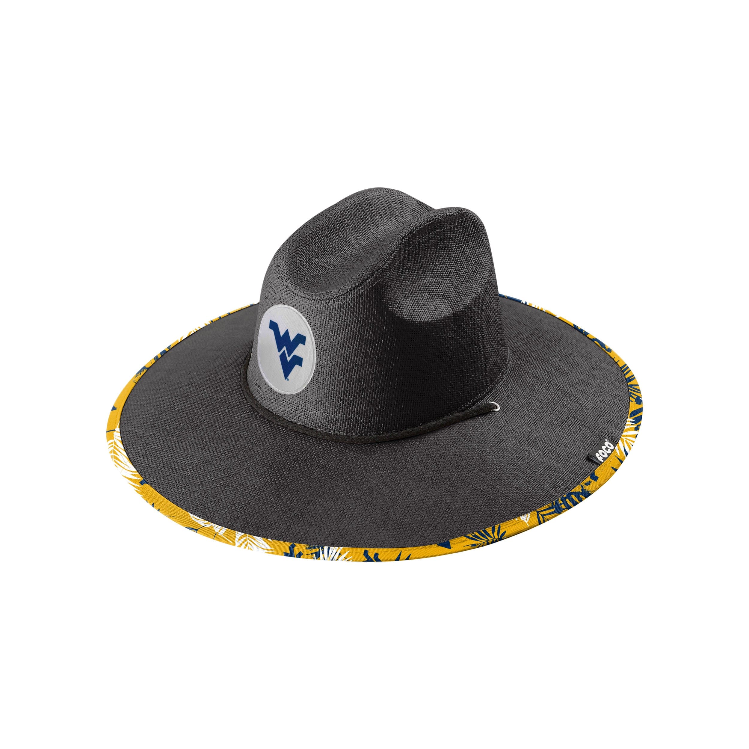 West Virginia Mountaineers NCAA Team Color Straw Hat - Image 3