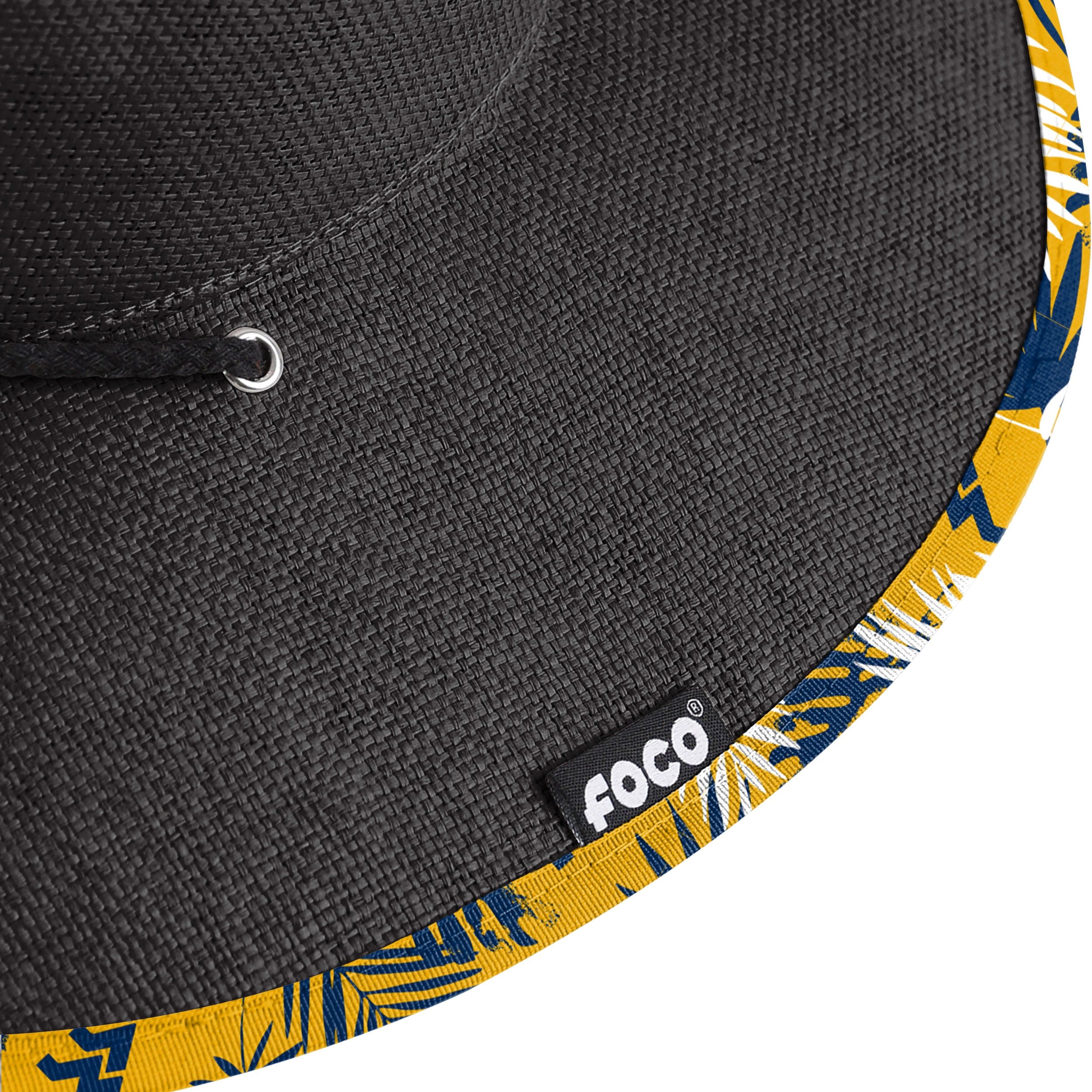 West Virginia Mountaineers NCAA Team Color Straw Hat - Image 7