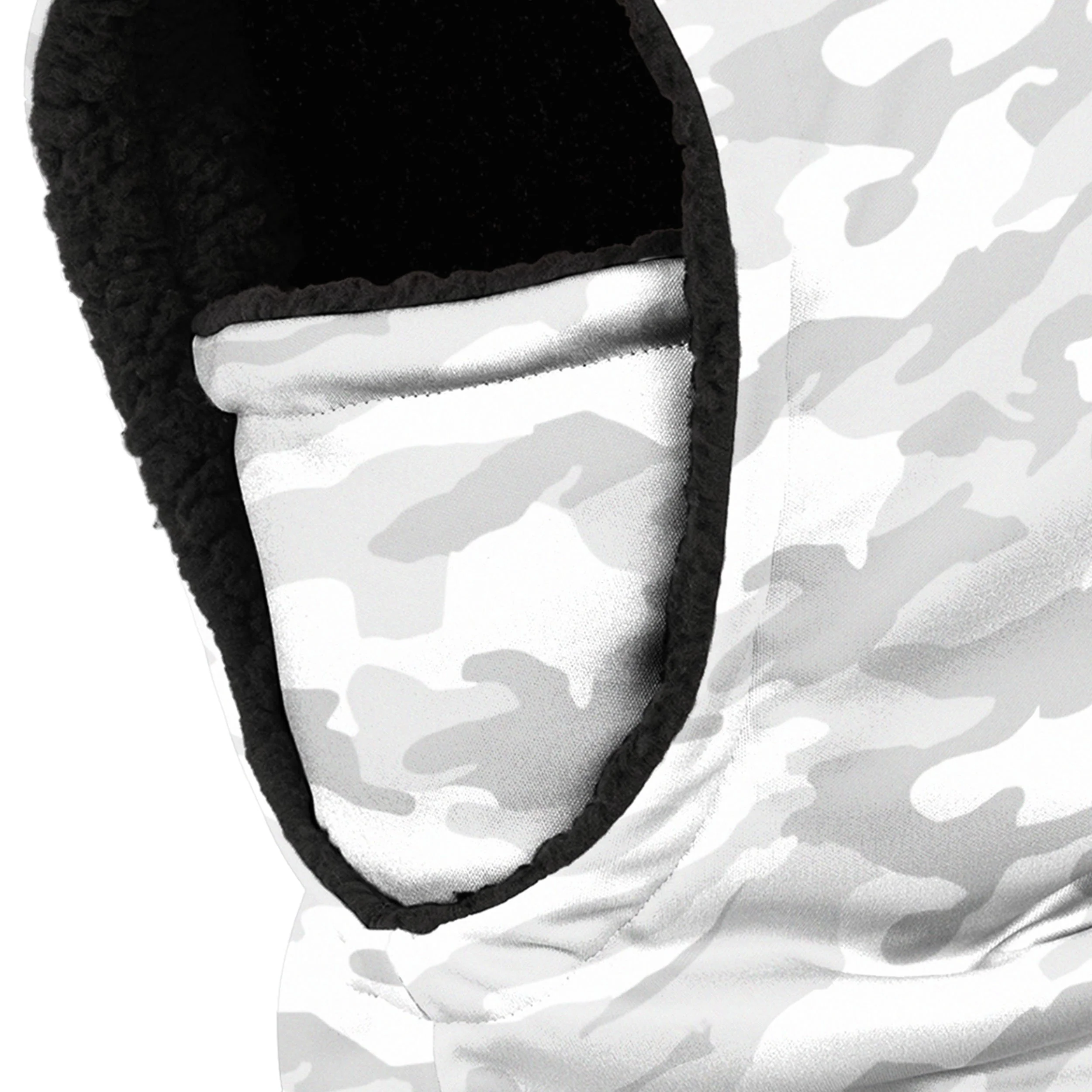 White Camo Hooded Gaiter Scarf - Image 3