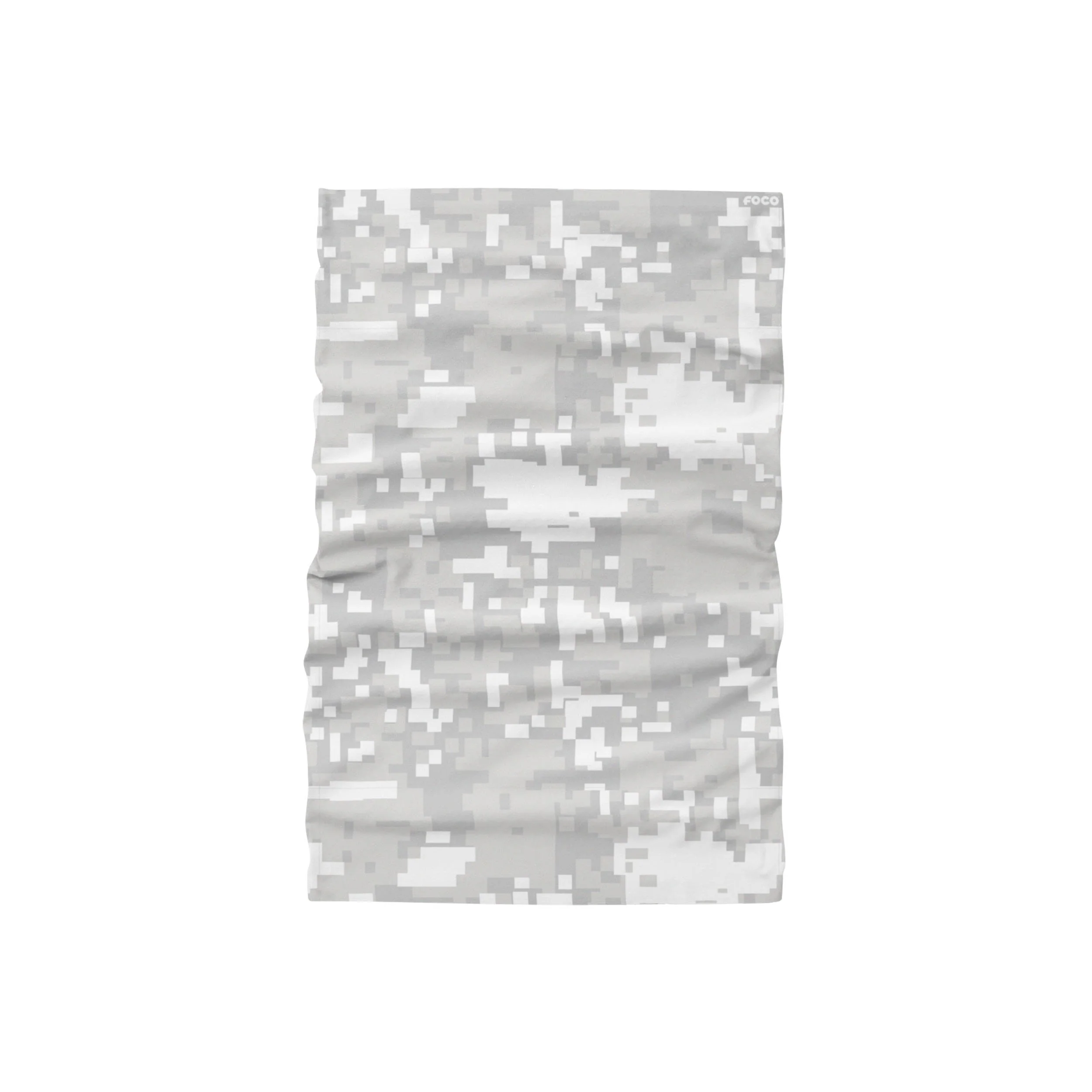 White Digital Camo Gaiter Scarf - Image 2
