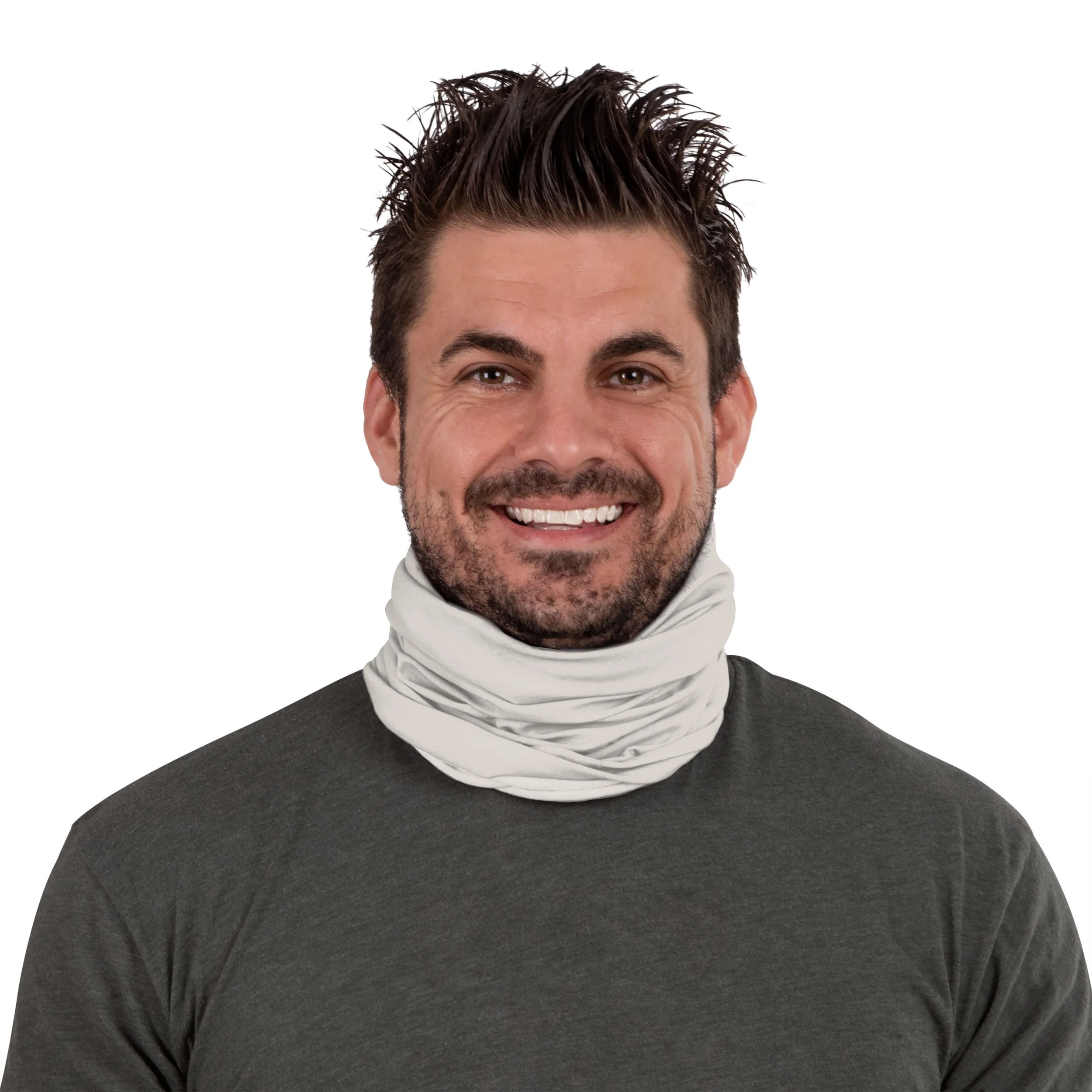 White Mirage Bandana Gaiter Scarf - Image 4