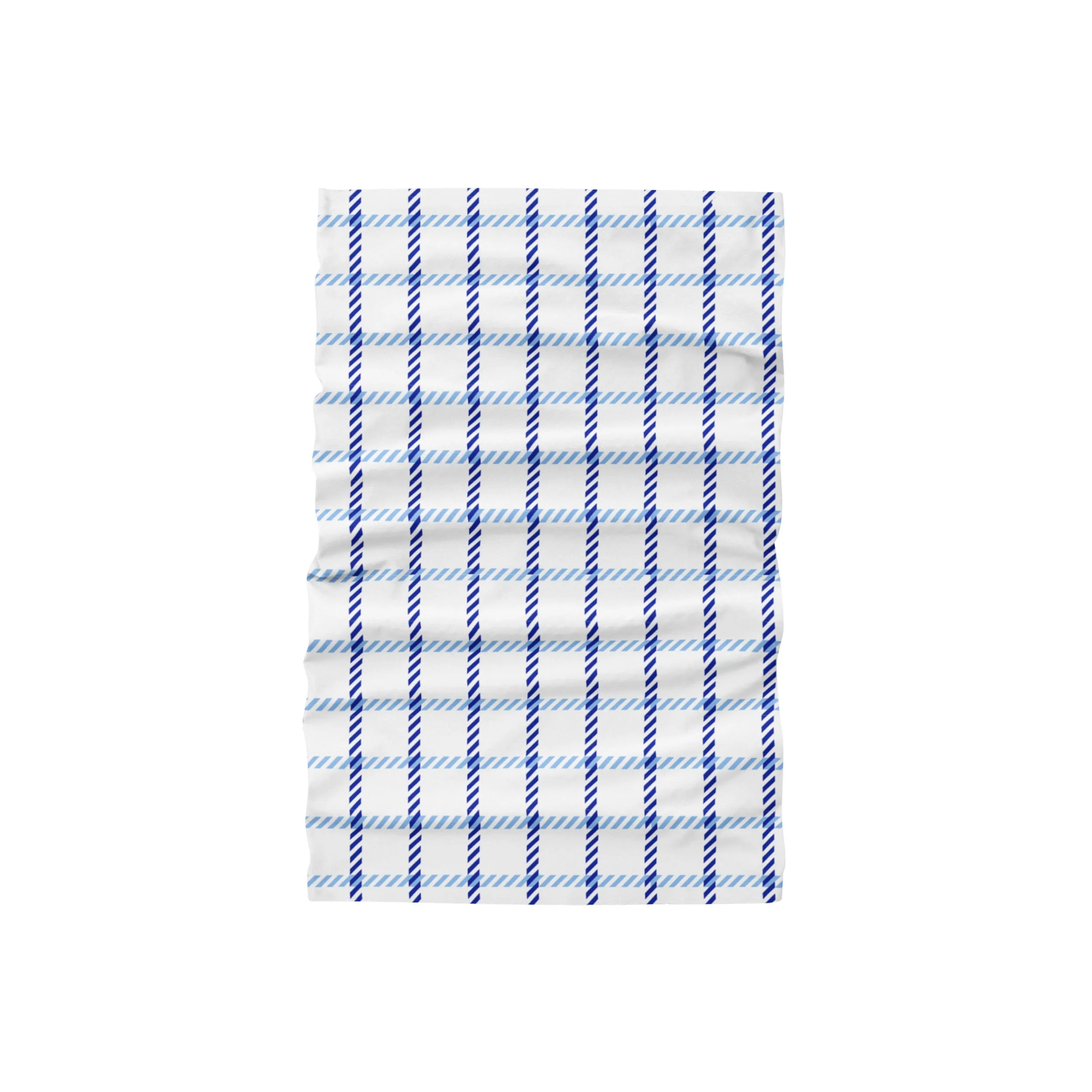 White Plaid Gaiter Scarf - Image 2