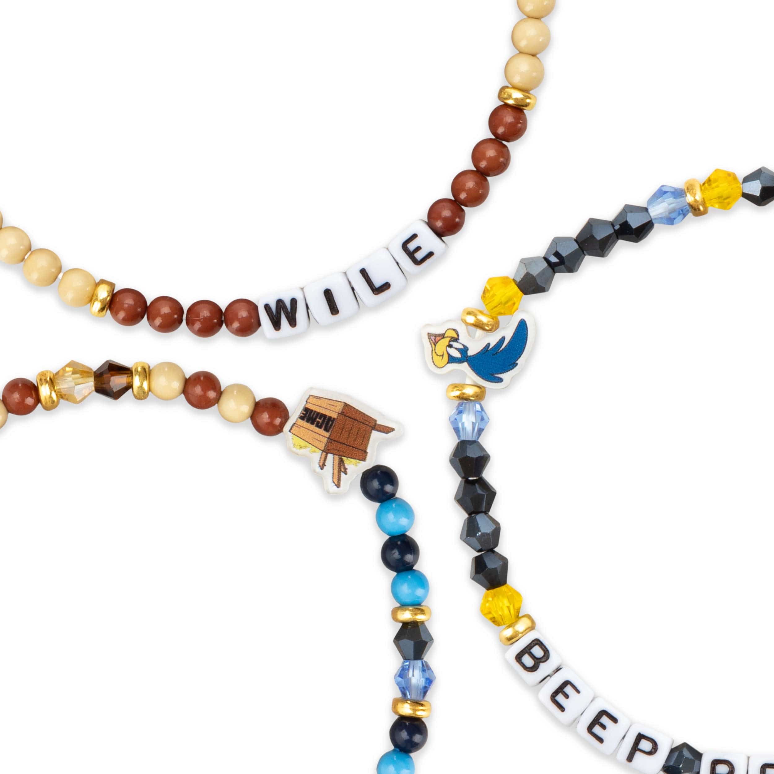 Wile E Coyote & the Road Runner Looney Tunes 3 Pack Friendship Bracelet - Image 2