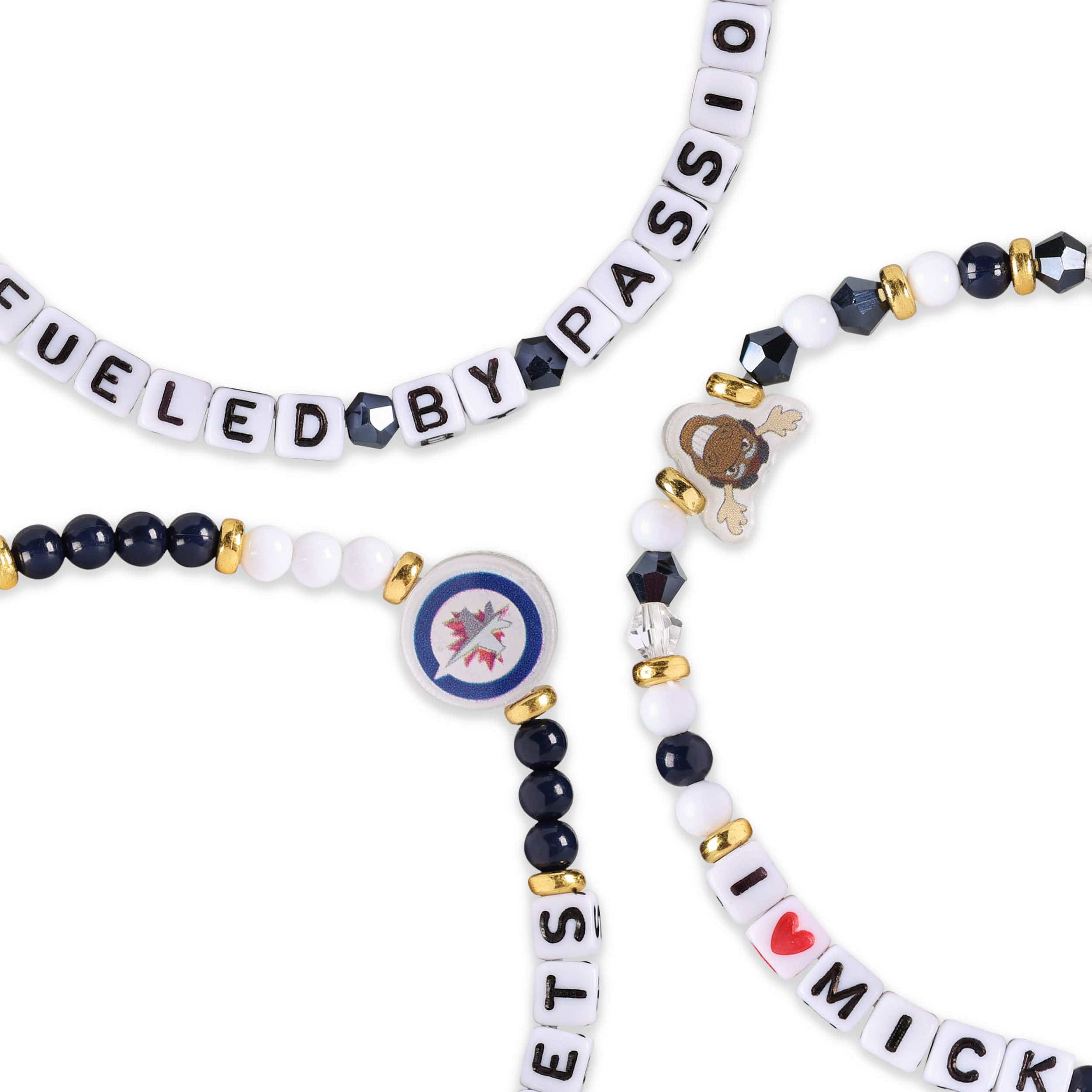 Winnipeg Jets NHL 3 Pack Friendship Bracelet - Image 2