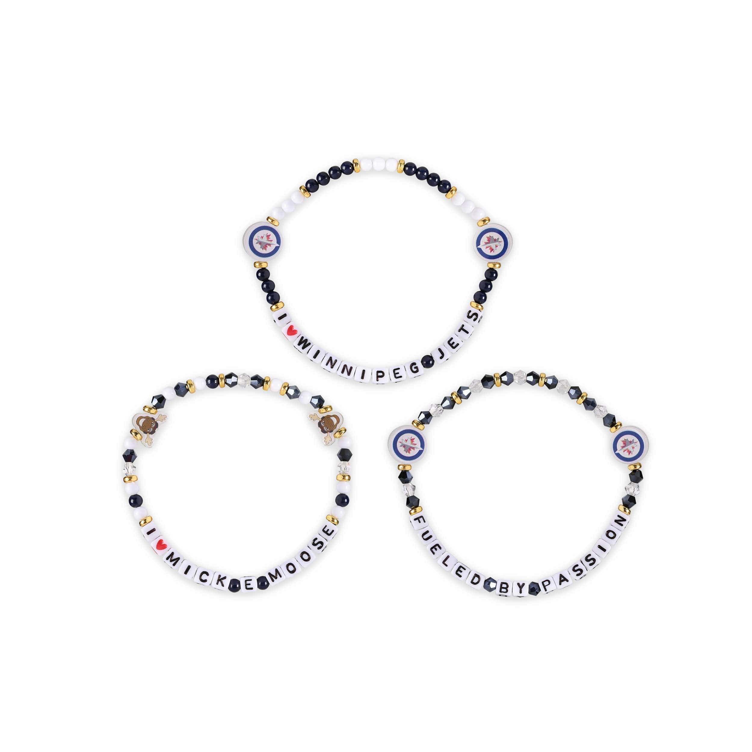 Winnipeg Jets NHL 3 Pack Friendship Bracelet - Image 3