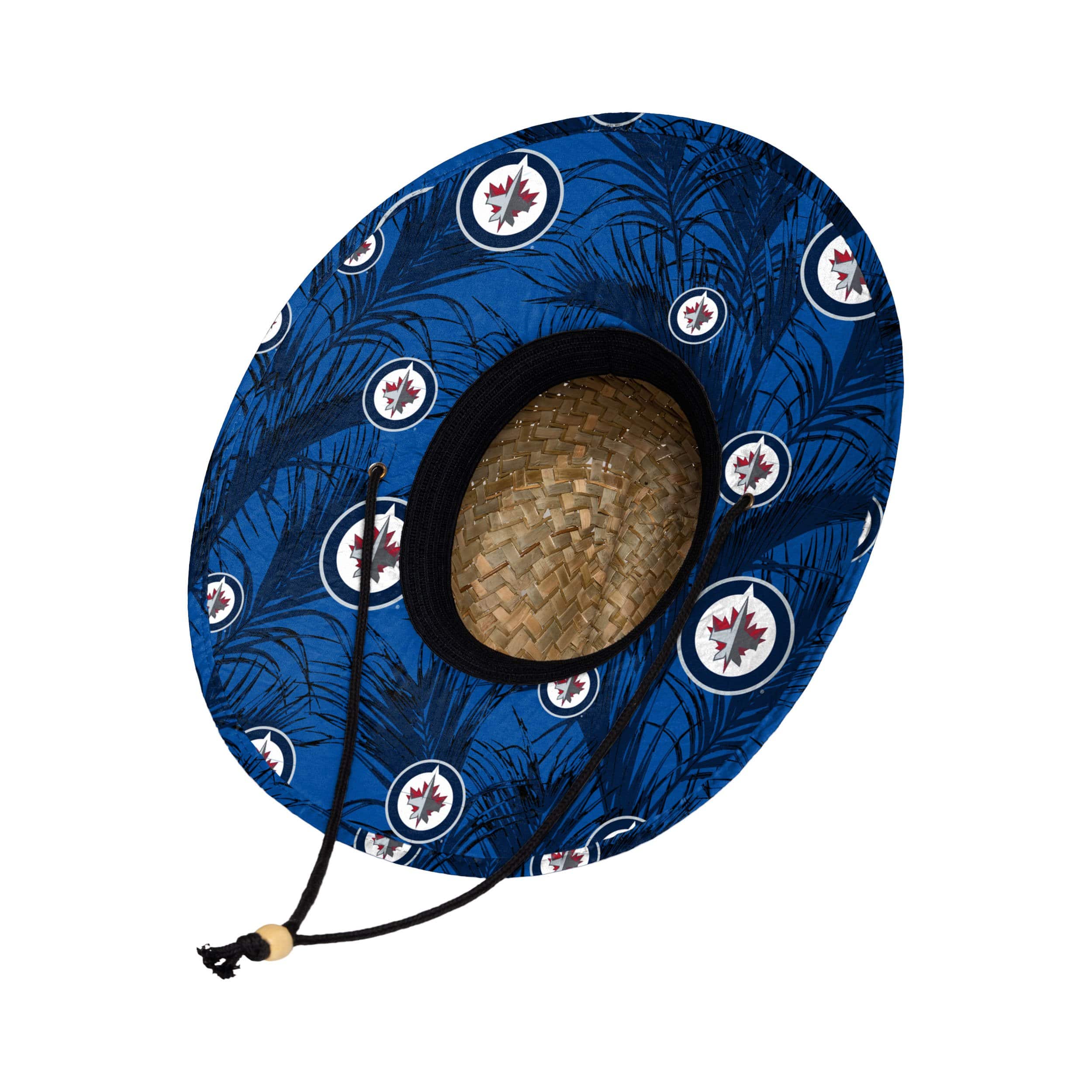 Winnipeg Jets NHL Floral Straw Hat - Image 2