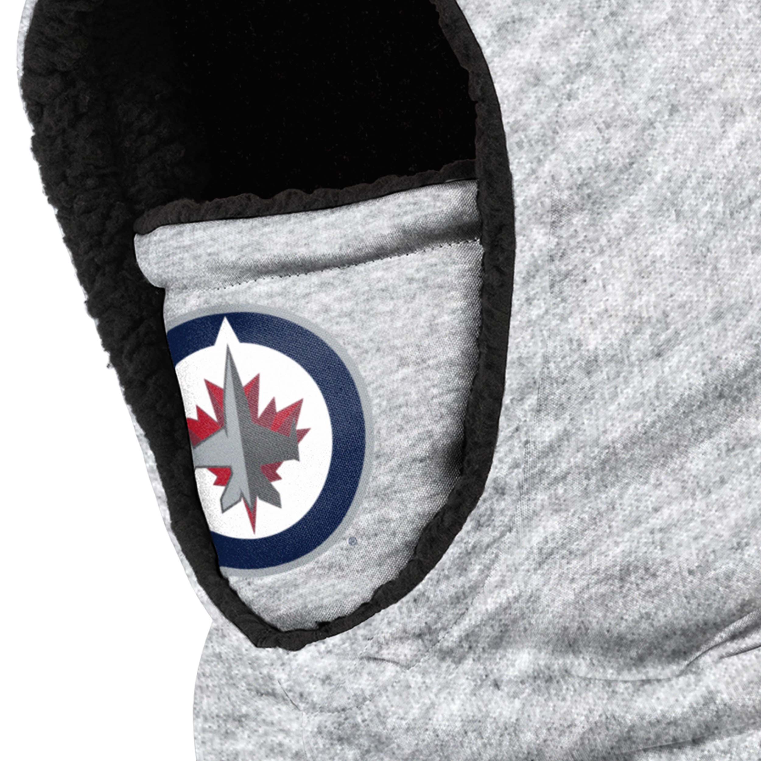 Winnipeg Jets NHL Heather Grey Big Logo Hooded Gaiter - Image 3