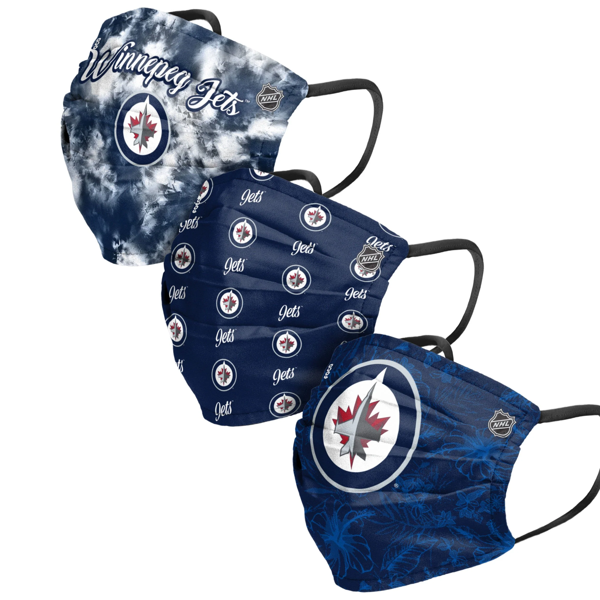 Winnipeg Jets NHL Womens Matchday 3 Pack Face Cover