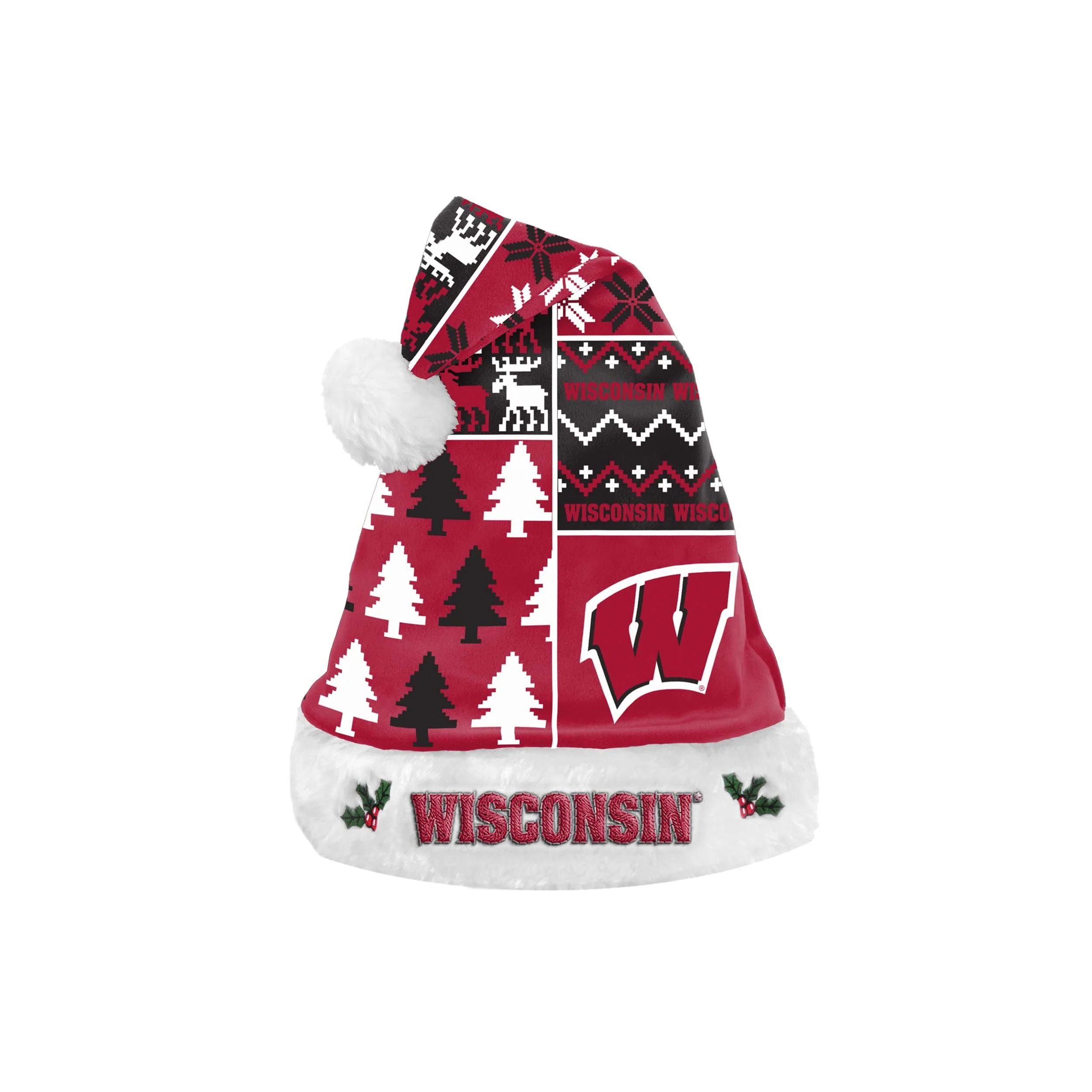 Wisconsin Badgers NCAA Busy Block Family Holiday Pajamas - Image 7