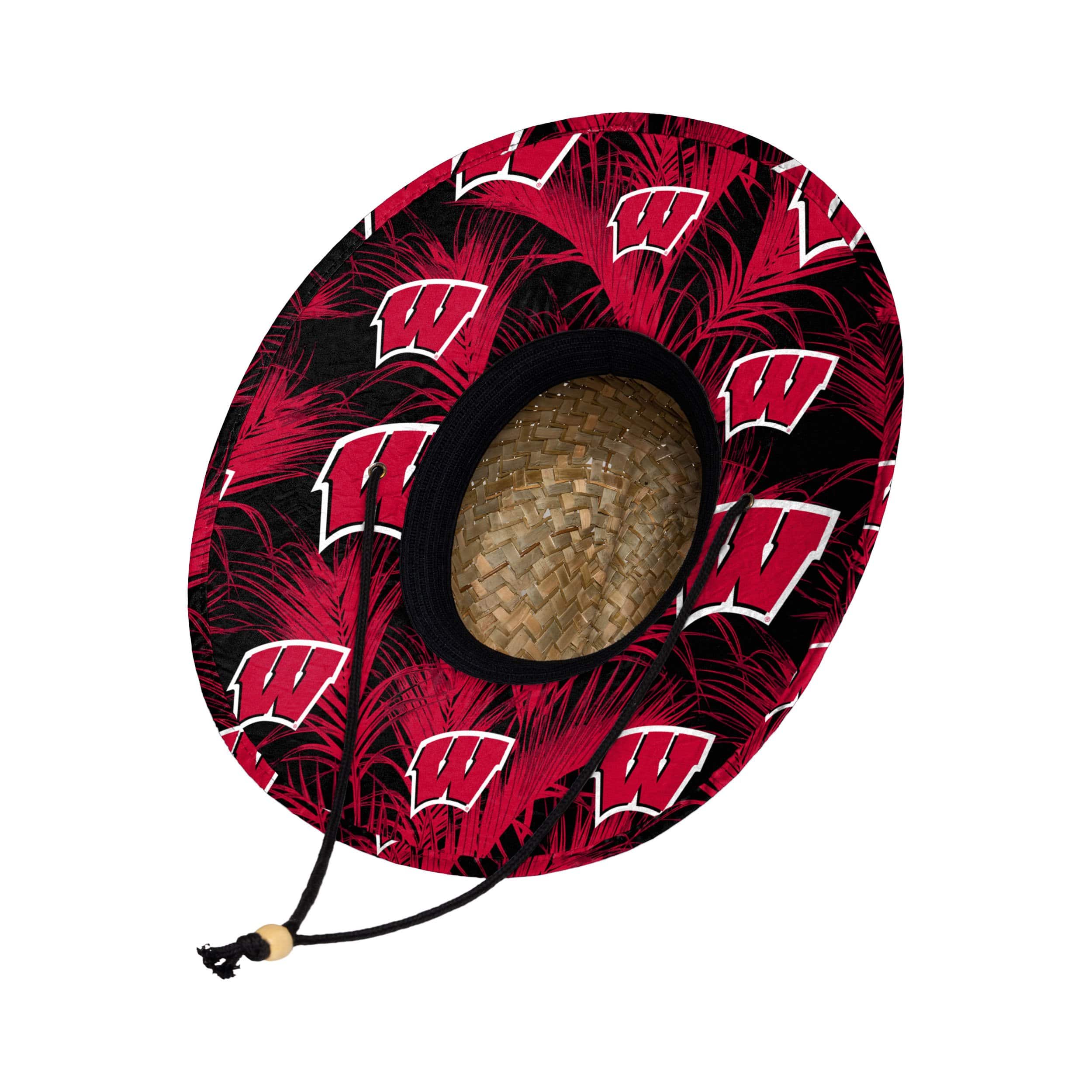 Wisconsin Badgers NCAA Floral Straw Hat - Image 2