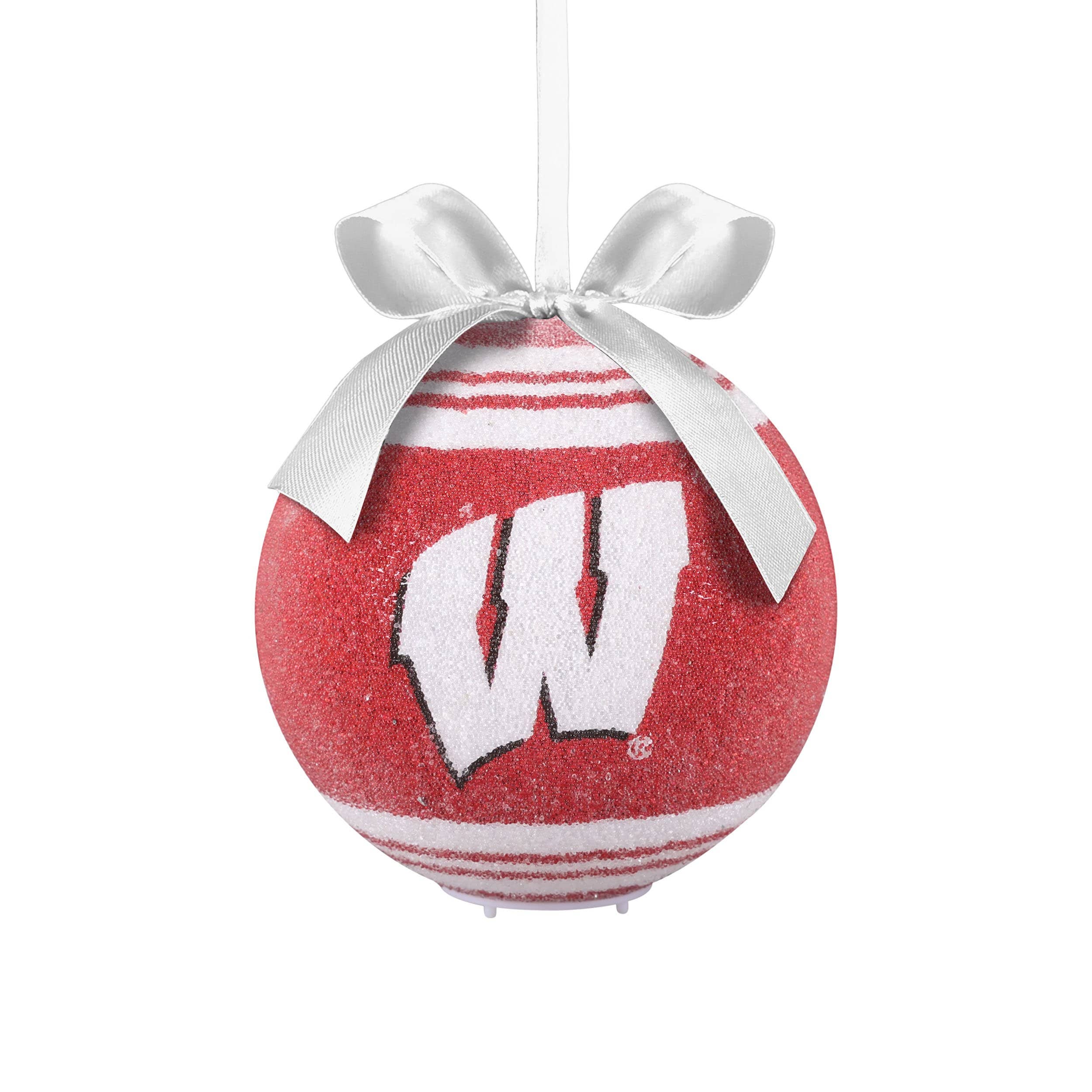 Wisconsin Badgers NCAA LED Shatterproof Ball Ornament