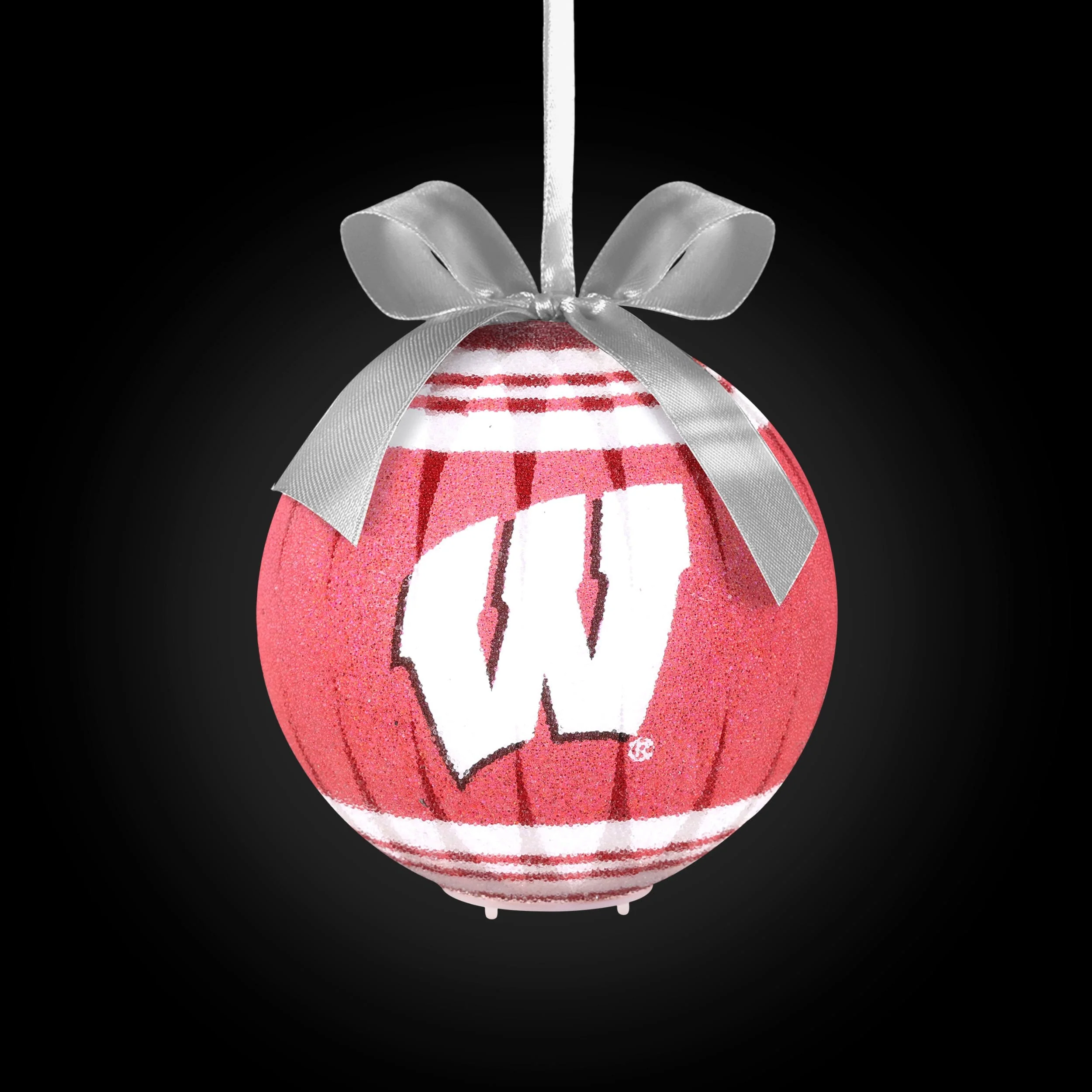 Wisconsin Badgers NCAA LED Shatterproof Ball Ornament - Image 2