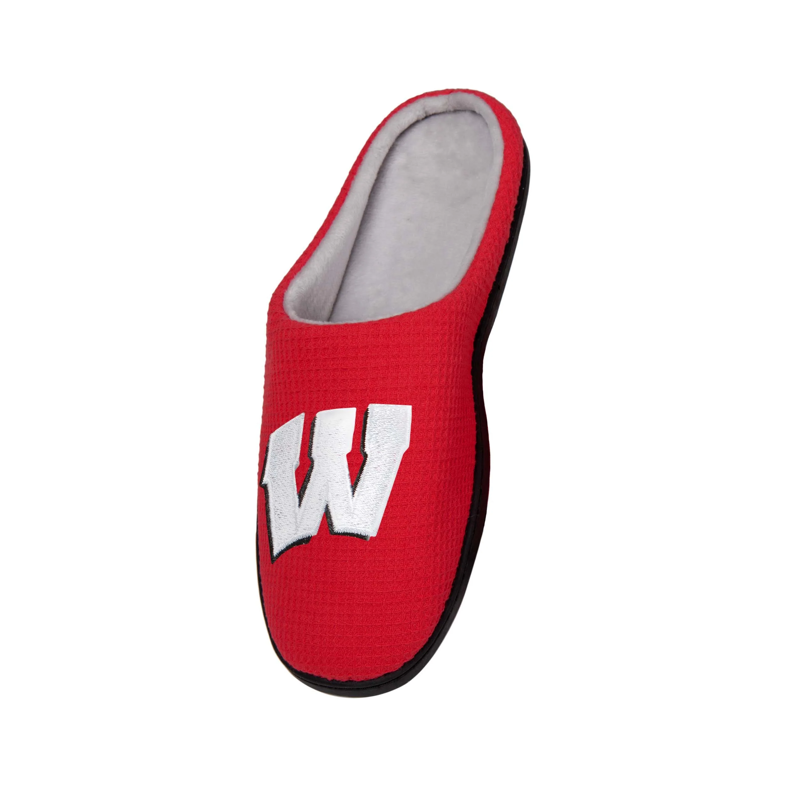 Wisconsin Badgers NCAA Mens Memory Foam Slide Slippers - Image 3