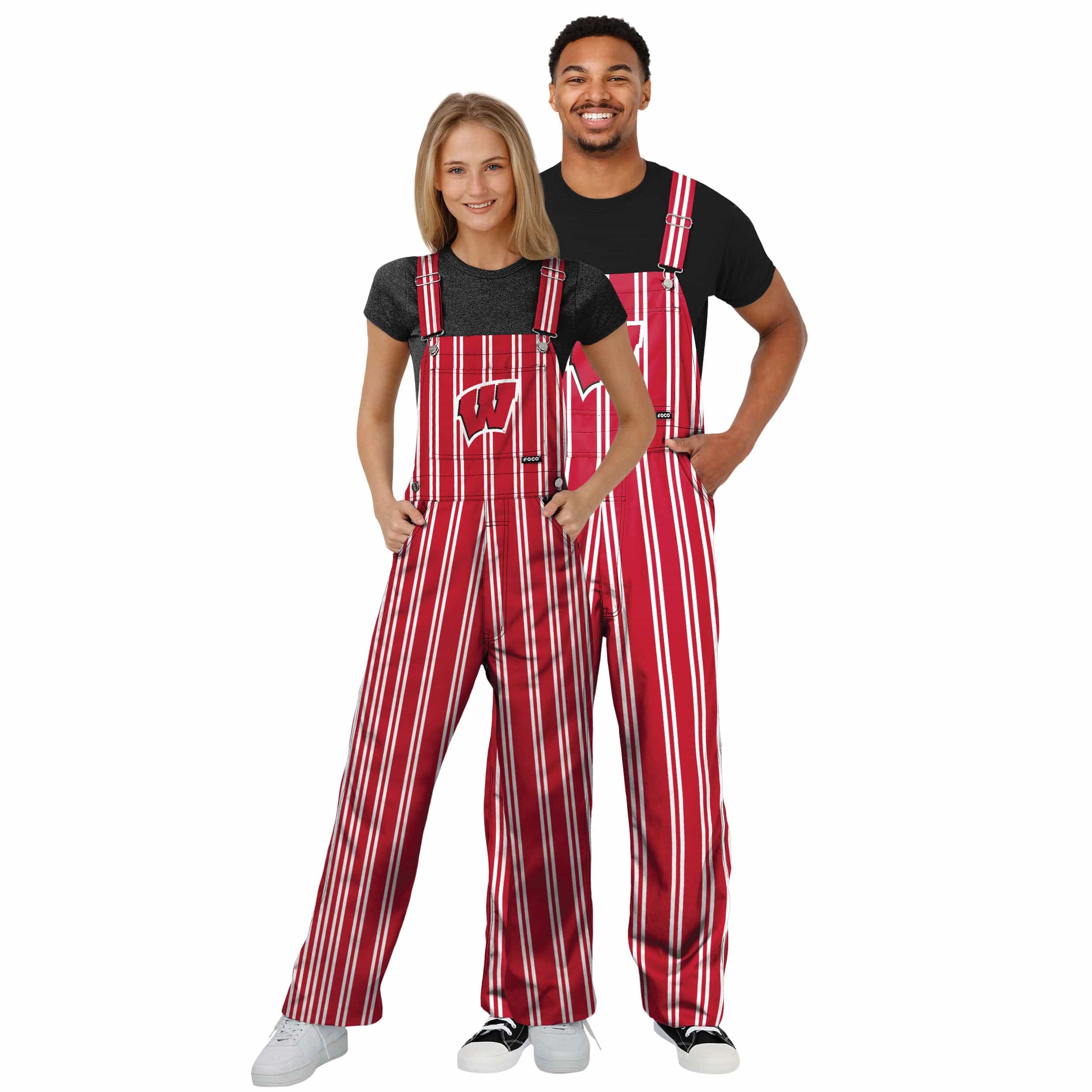 Wisconsin Badgers NCAA Mens Sideline Spirit Bib Overalls - Image 3