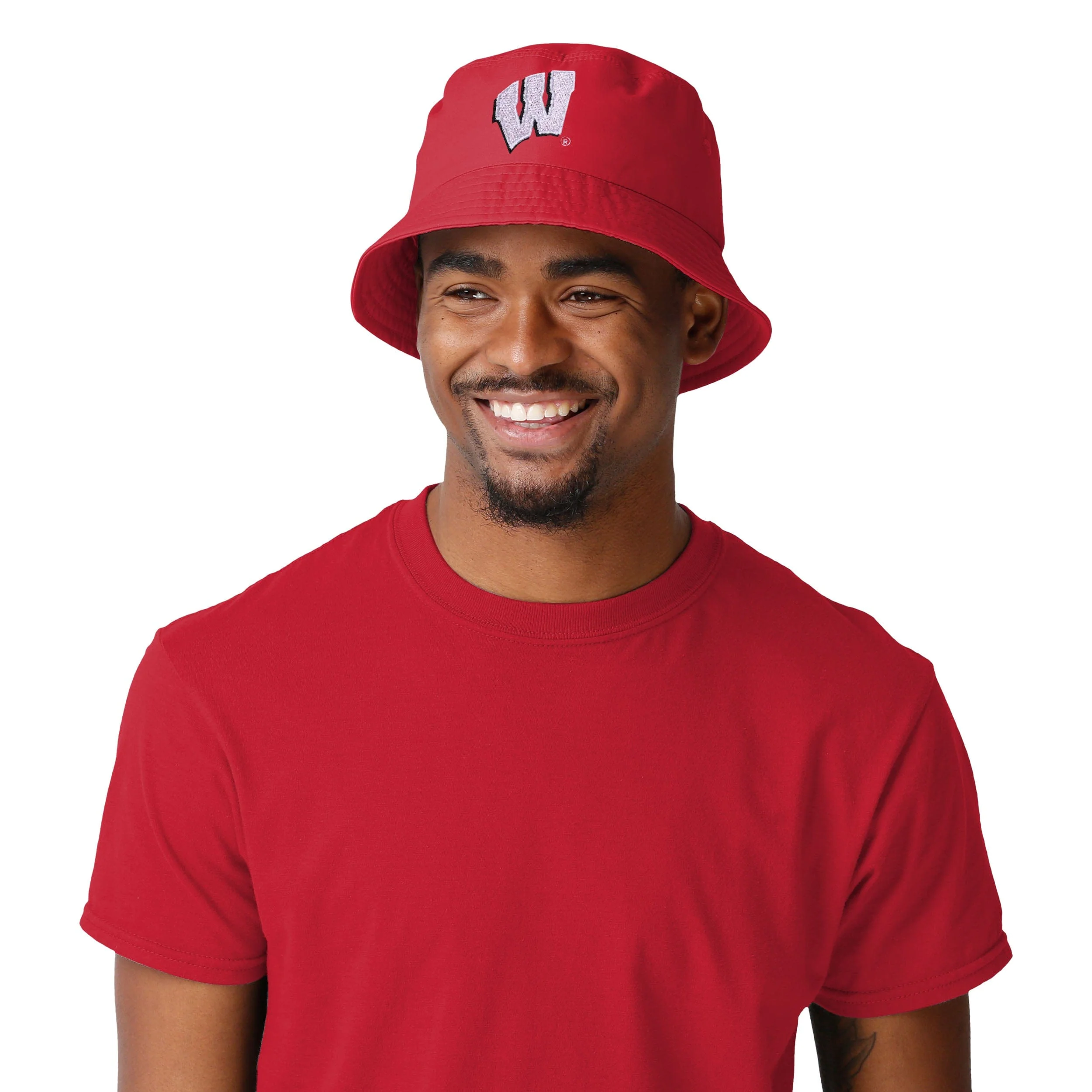 Wisconsin Badgers NCAA Solid Bucket Hat - Image 2